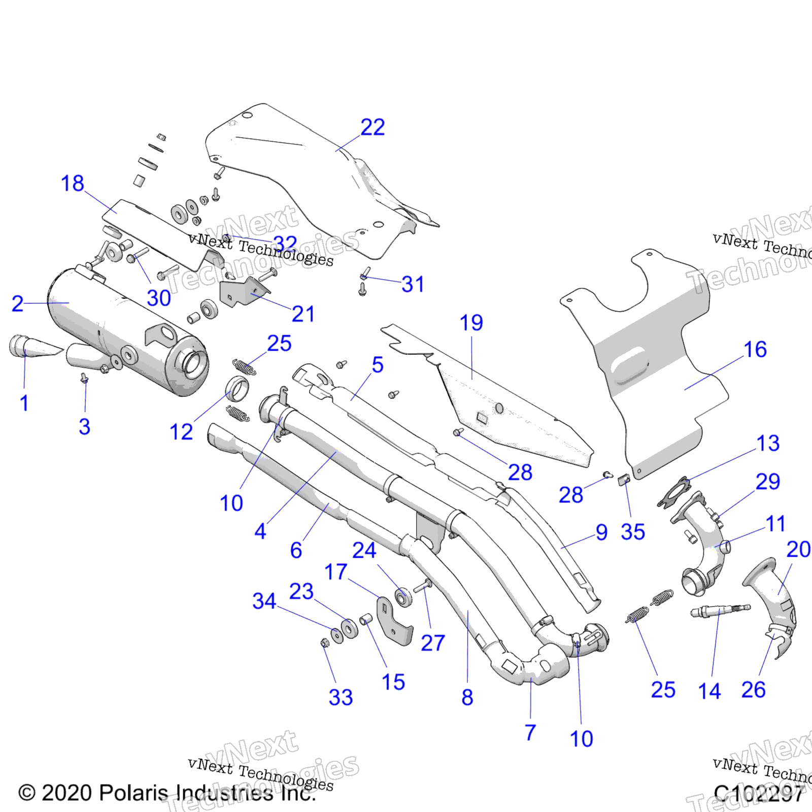 Двигатель, выхлоп A21sej57b1/B3/B5