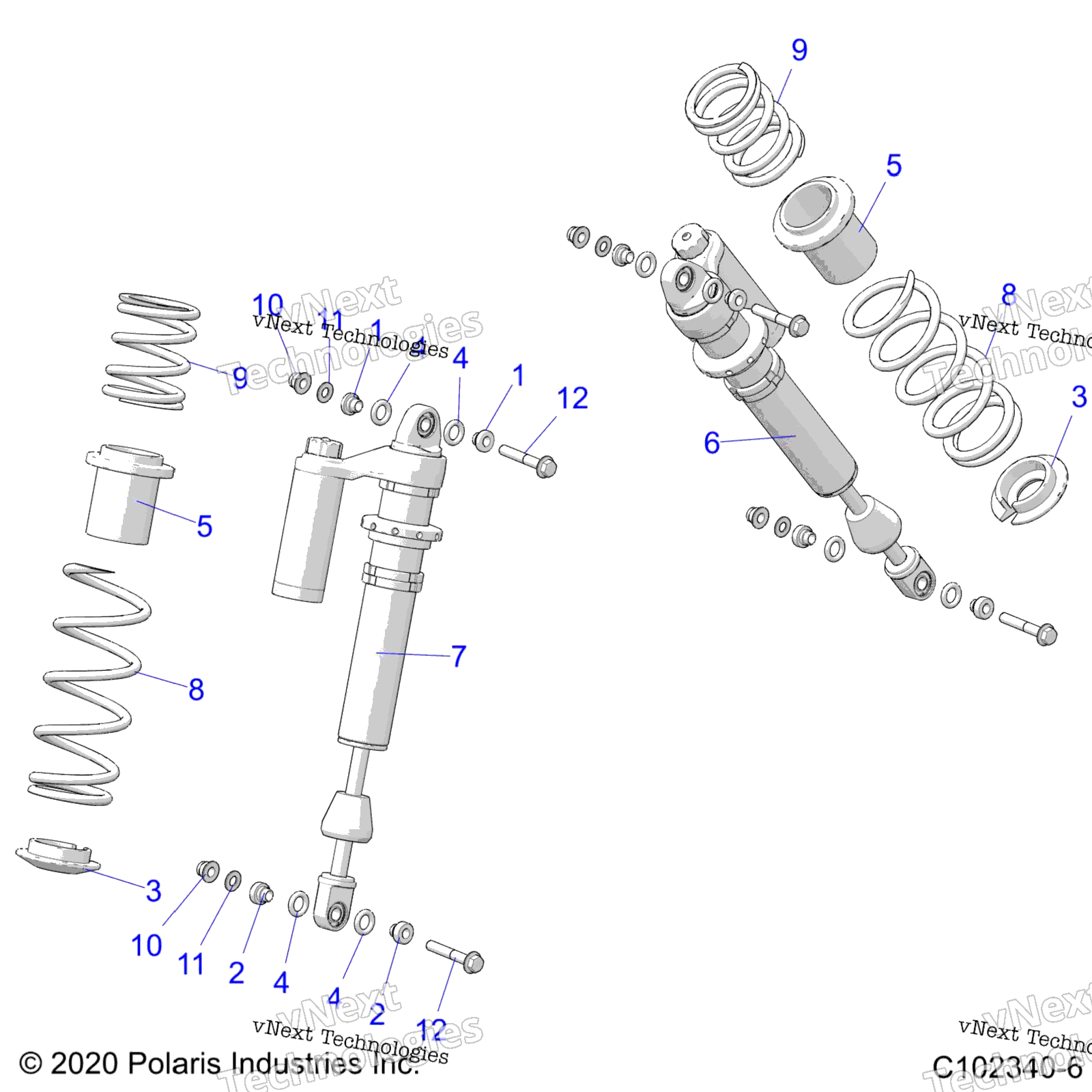 Suspension, Shock, передний