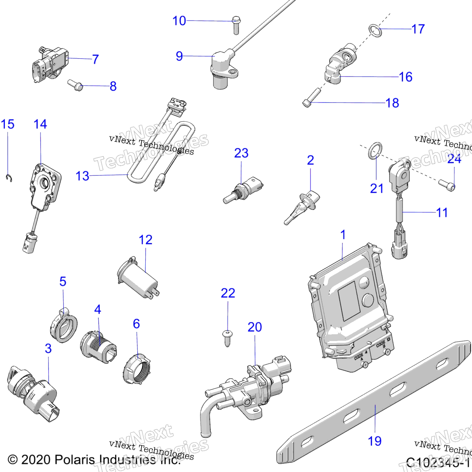 Electrical, Switches, Sensors, Ecu & управление Modules