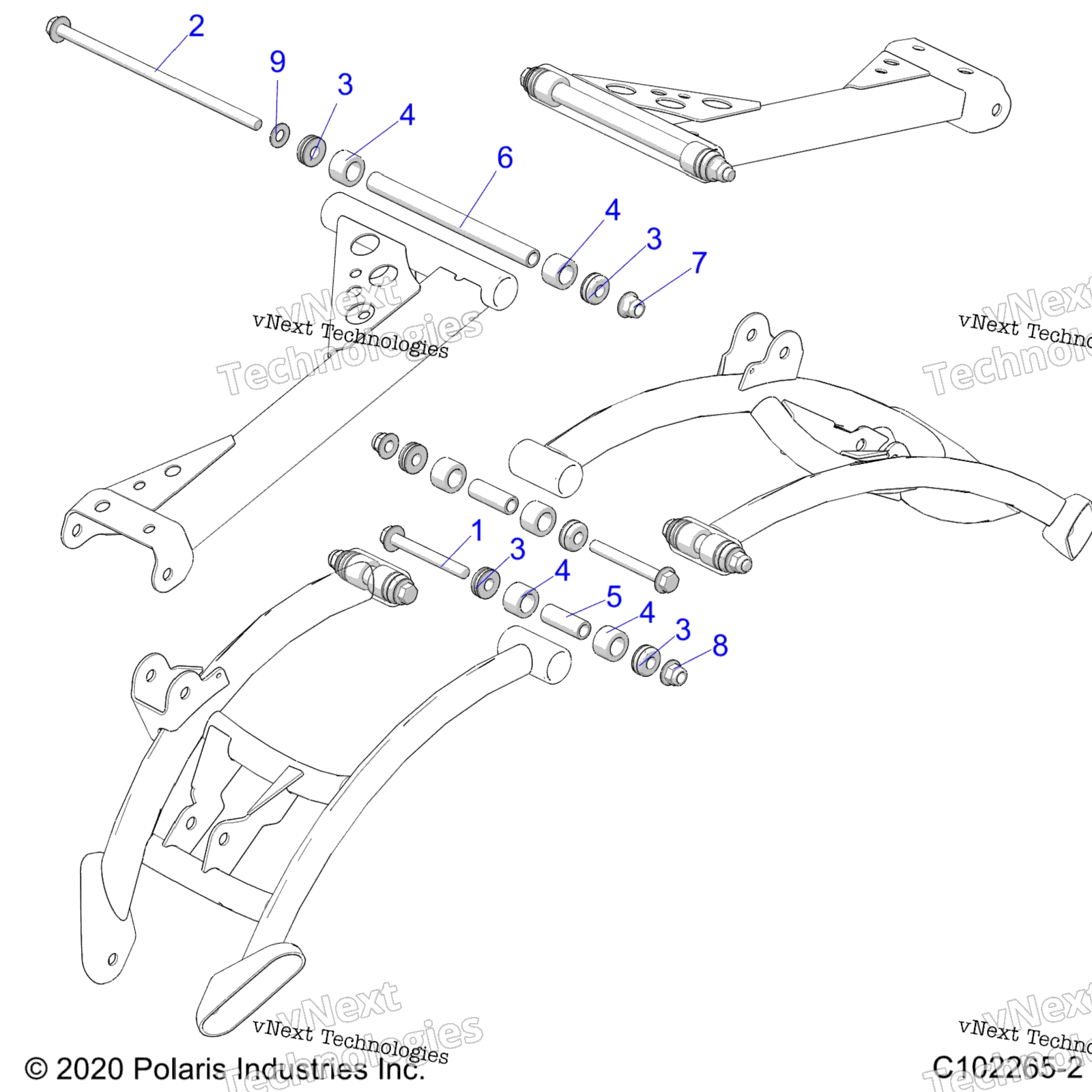 Подвеска, задняя Control Arm, Mounting