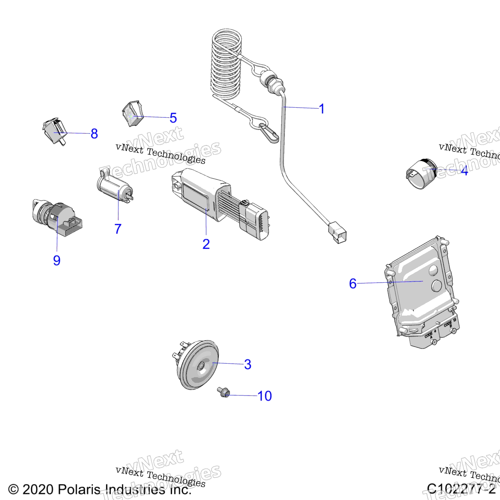 электрооборудование Switches, Horn & Ecu