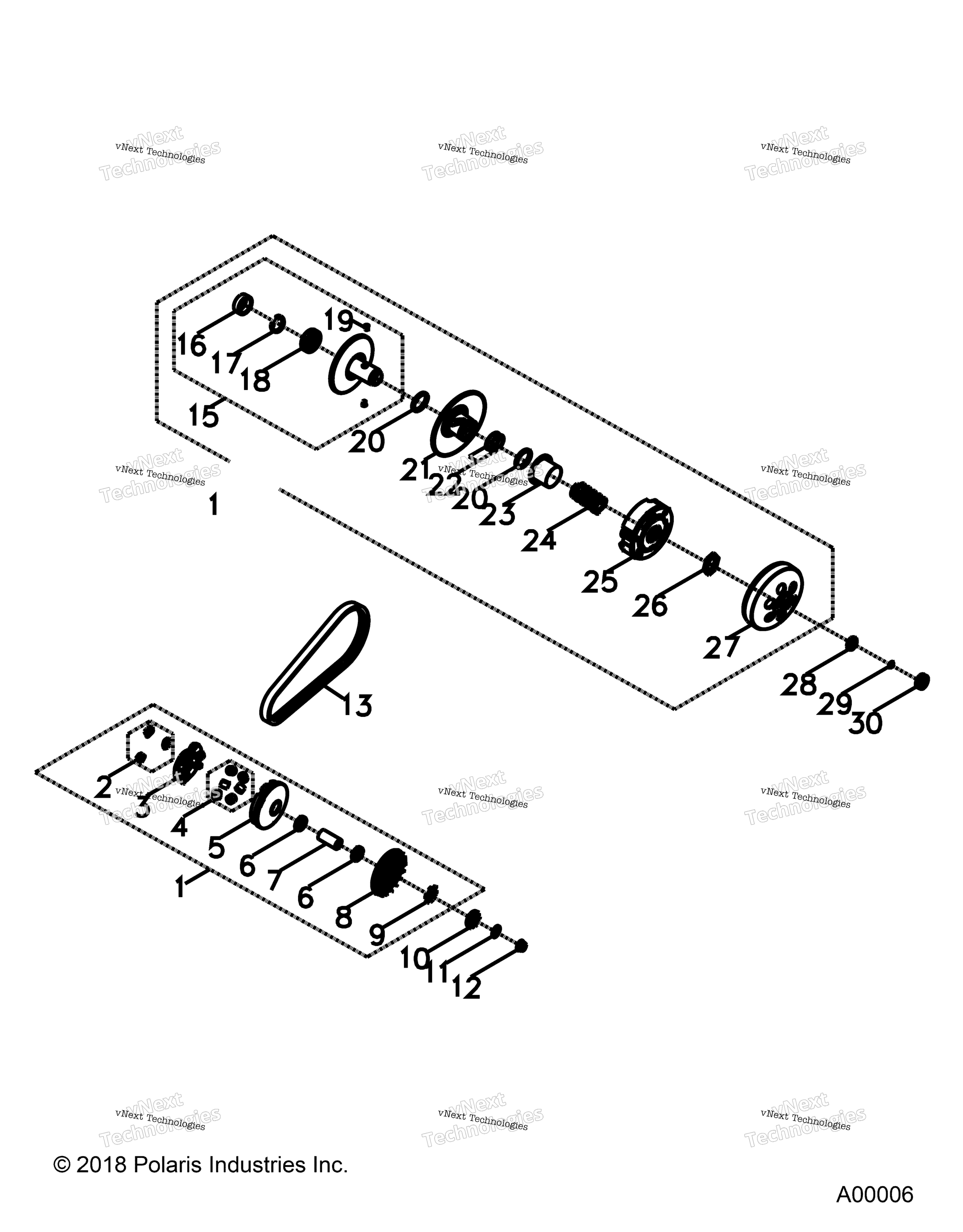 Привод Train, Primary And Secondary Clutchs