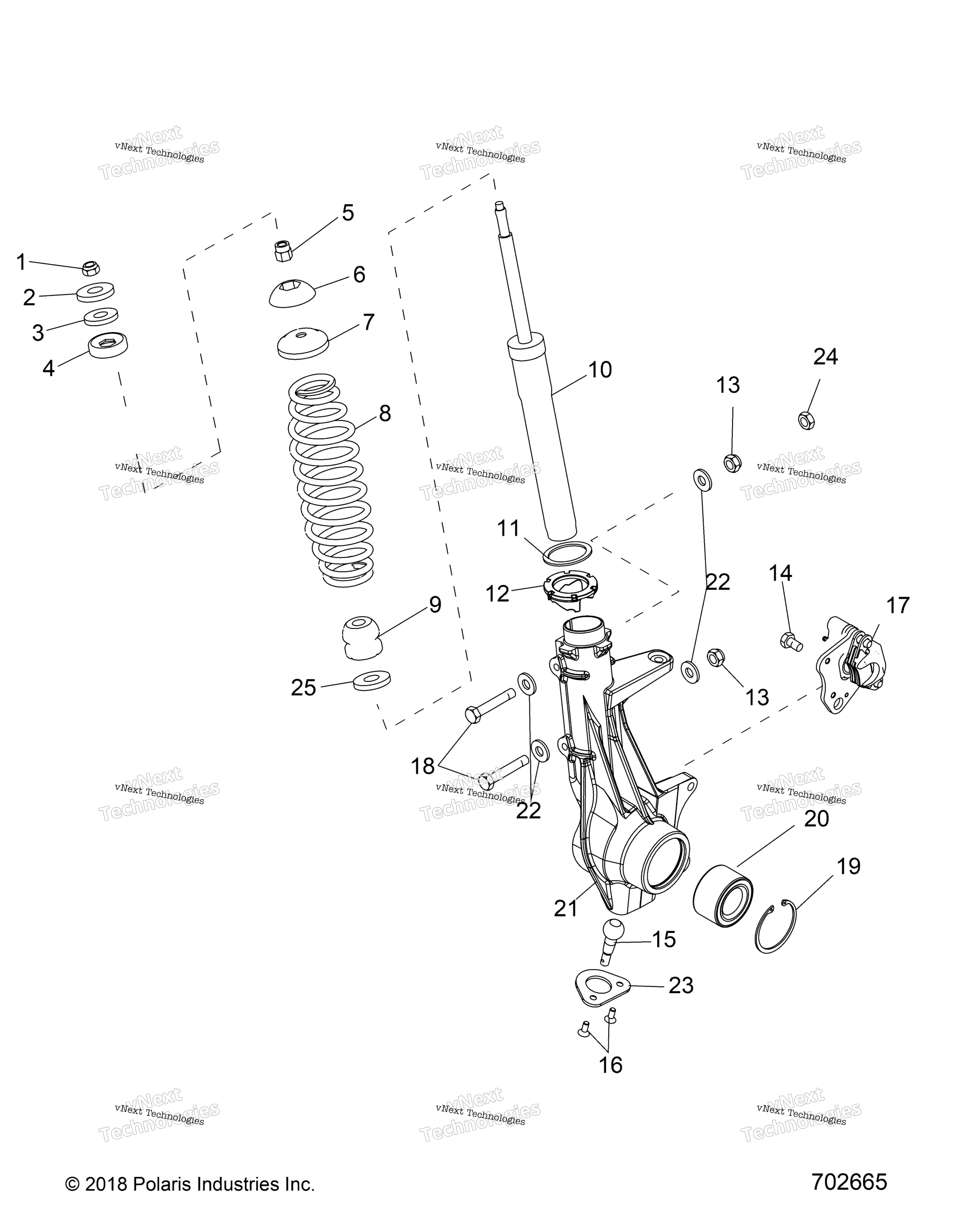Подвеска, передняя Strut R21rca57a1/A7