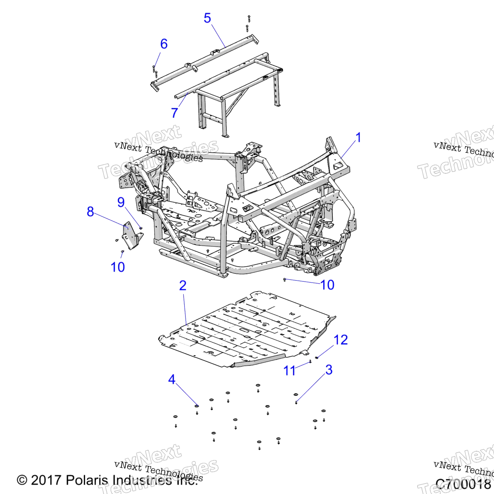 Шасси, основная рама And Skid Plates