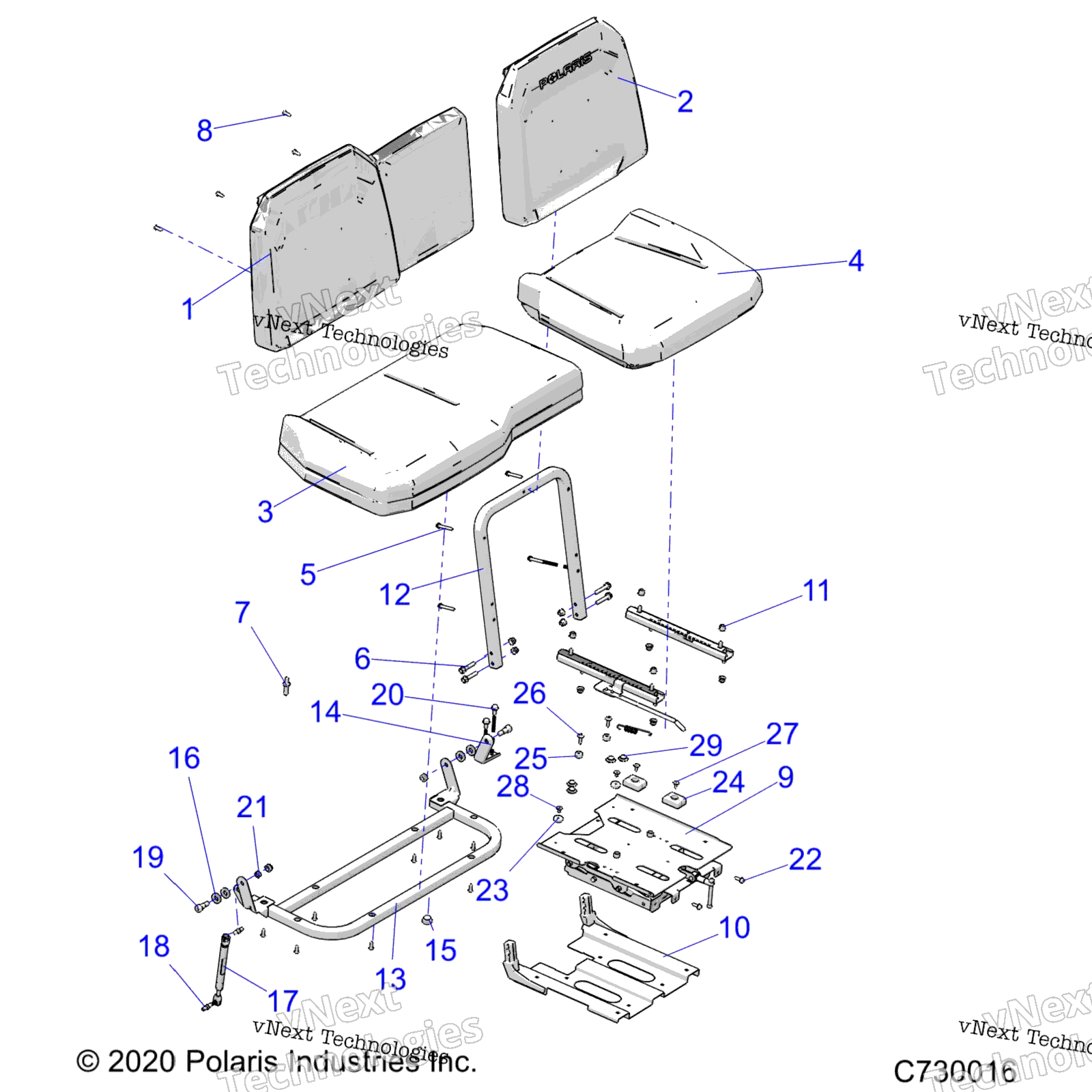 Кузов, сиденье Asm. And Slider R21tas99ca/Ck