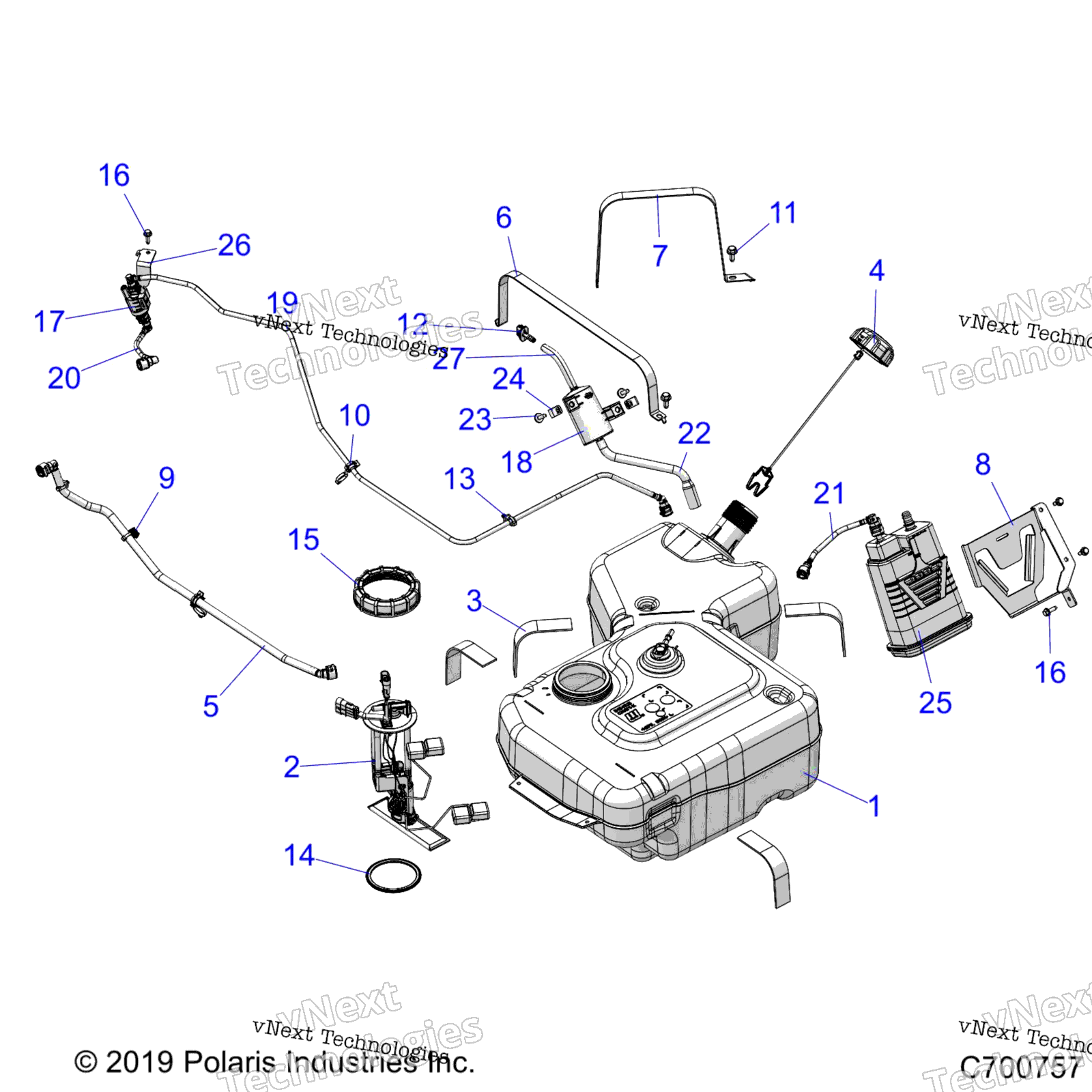 Body, топливный Tank, Evap R21tau99bp / Bg