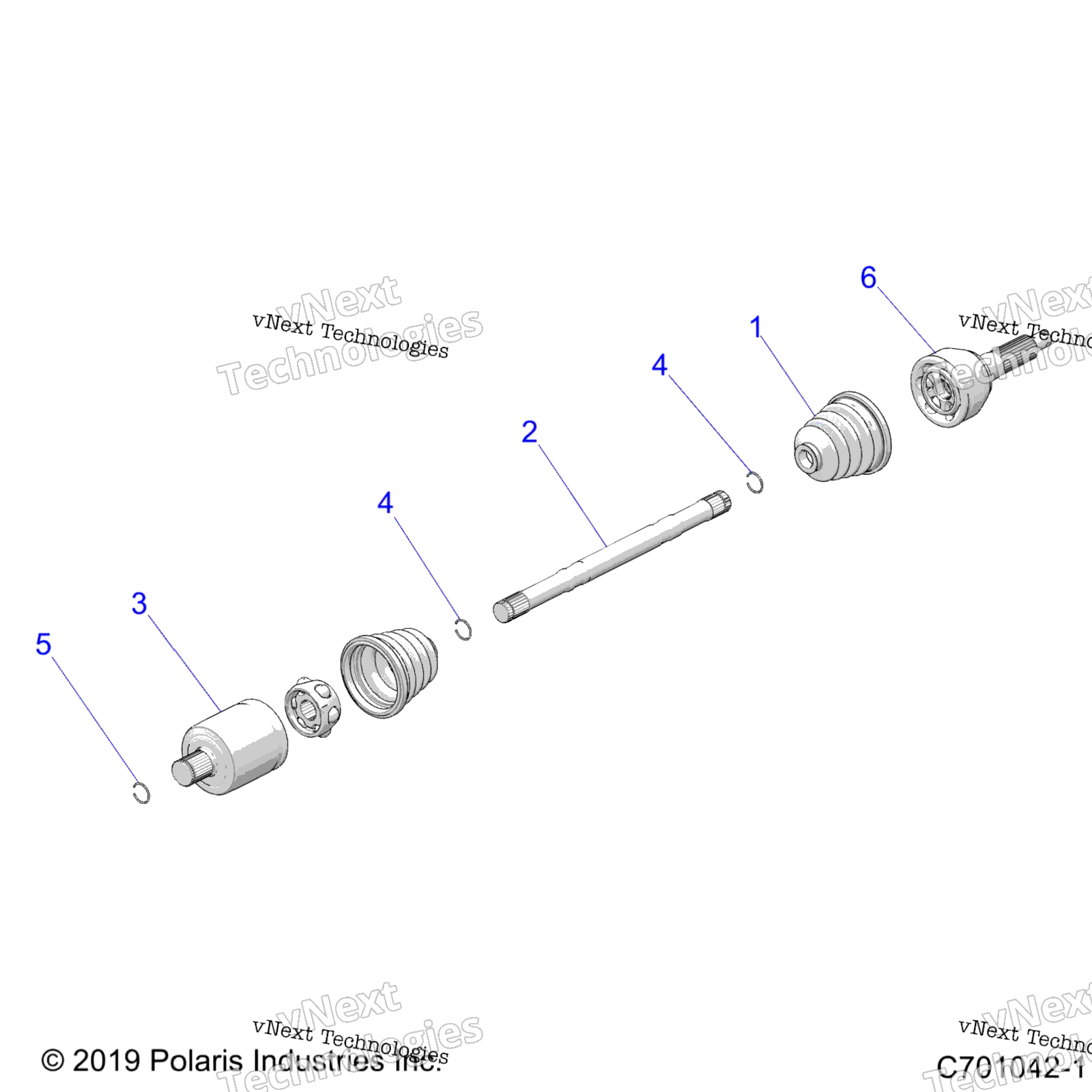 Привод Train, Half Shaft, Rear