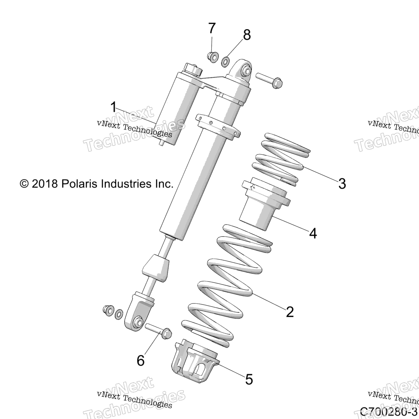 Подвеска, передний амортизатор Mounting
