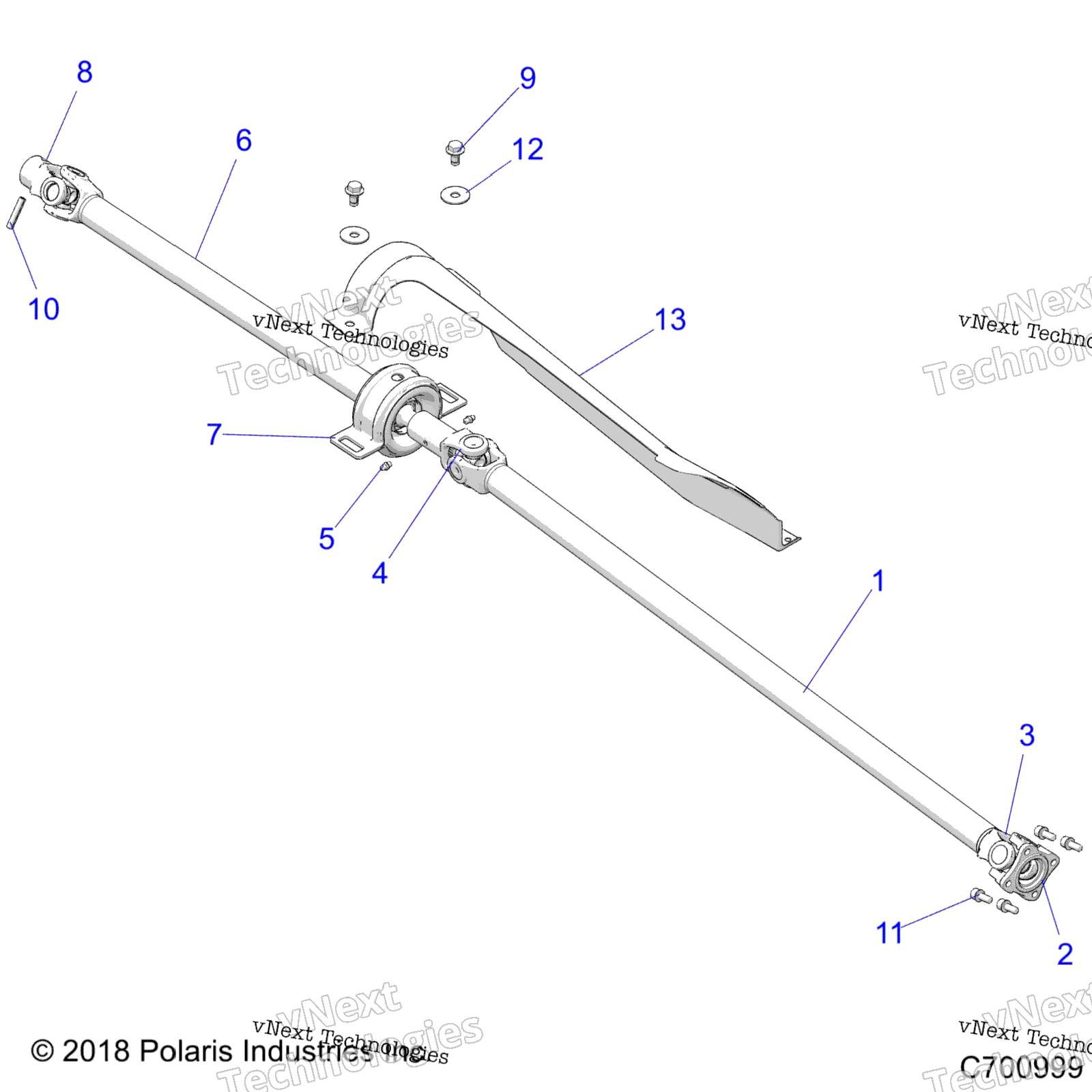 Привод Train, Prop Shaft
