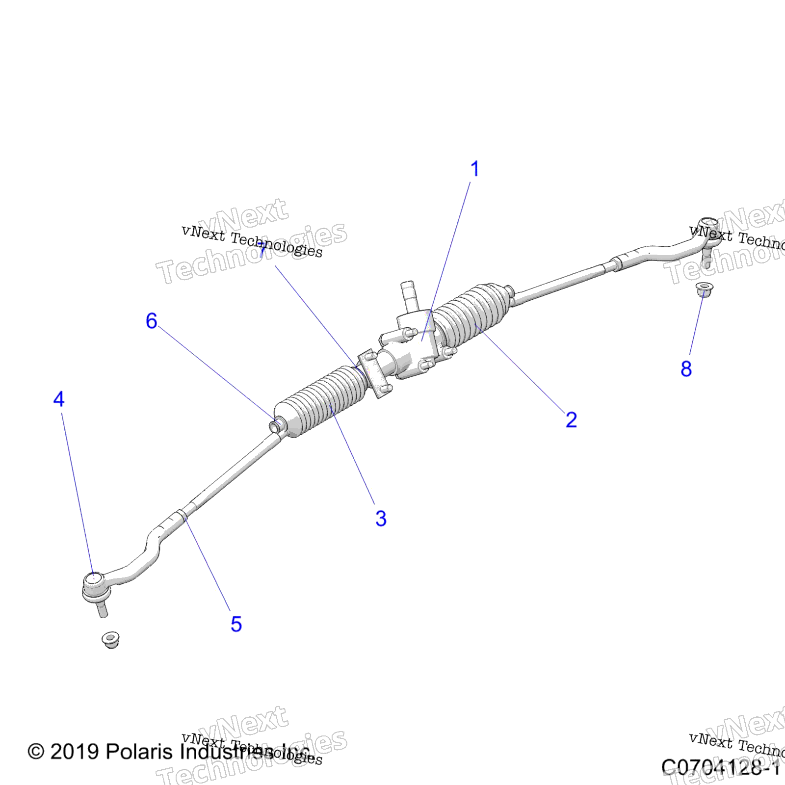 Steering, полка и Pinion