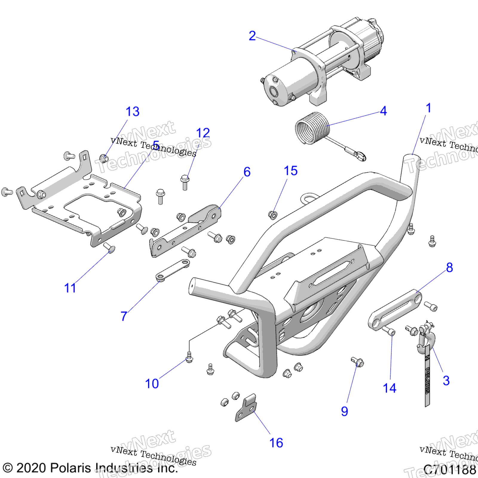 Accessory, передний Bumper, W / лебёдка