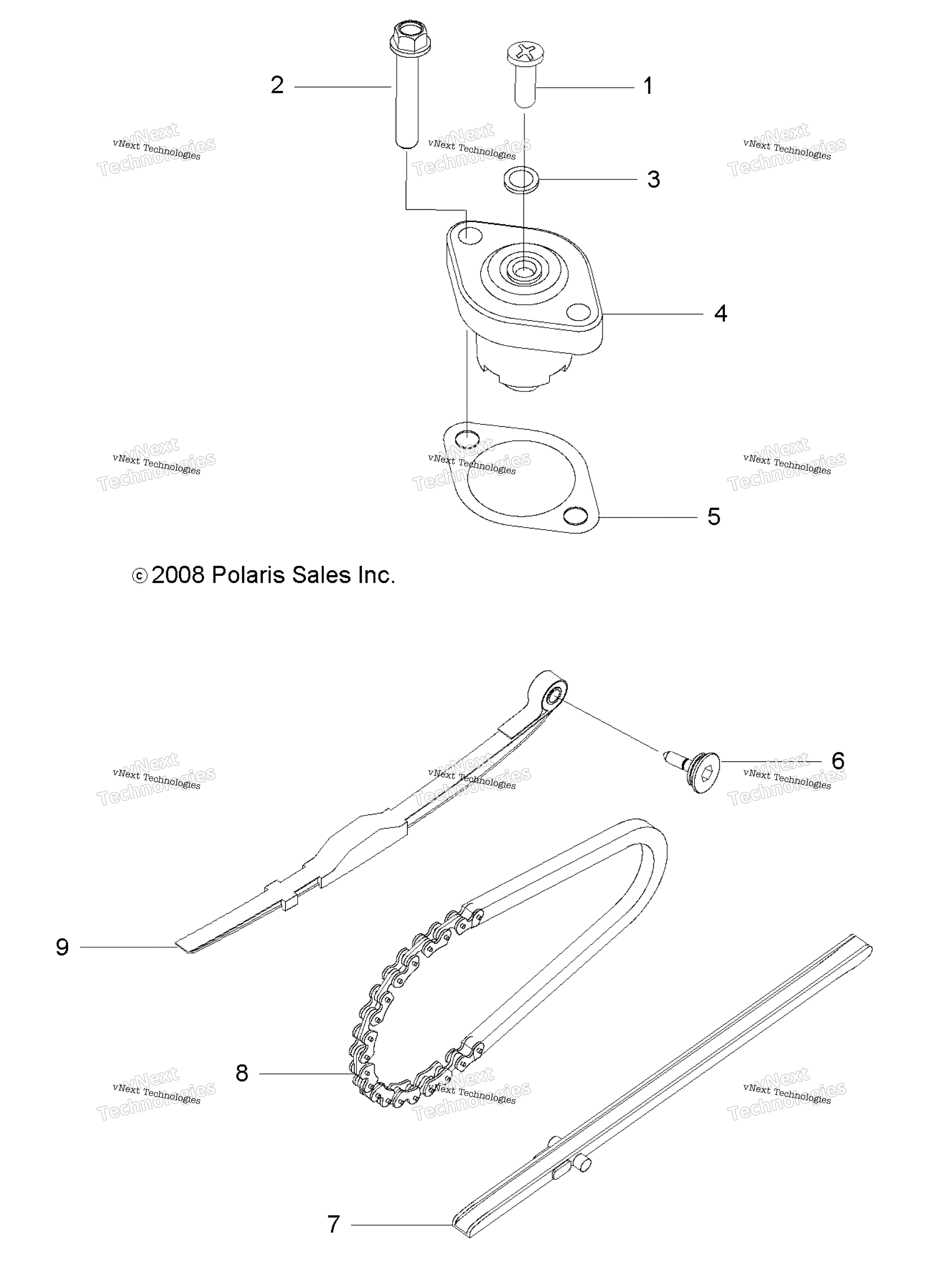 Engine, Tensioner, кулачок цепь
