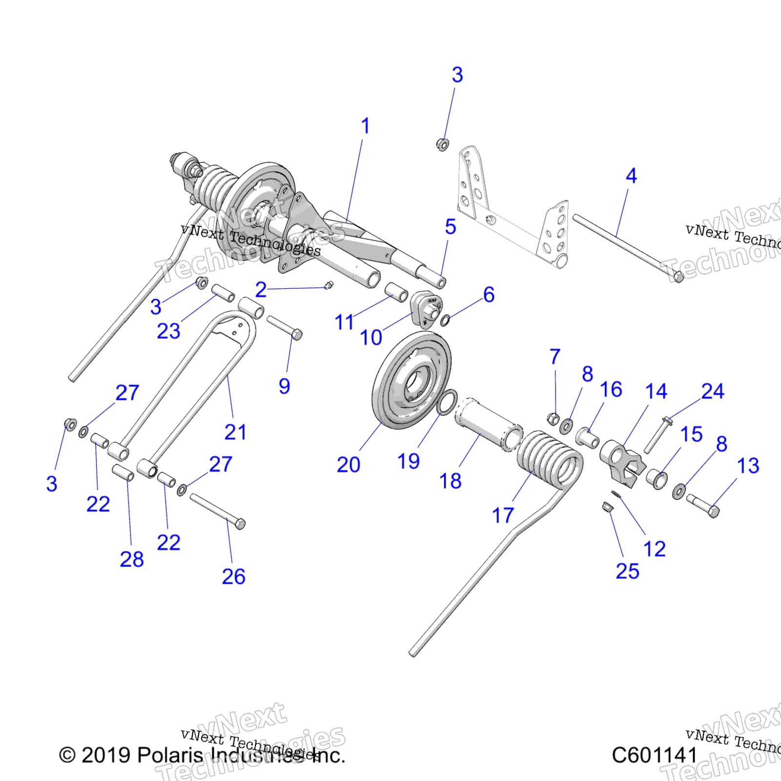 Suspension, Torque Arm, задний