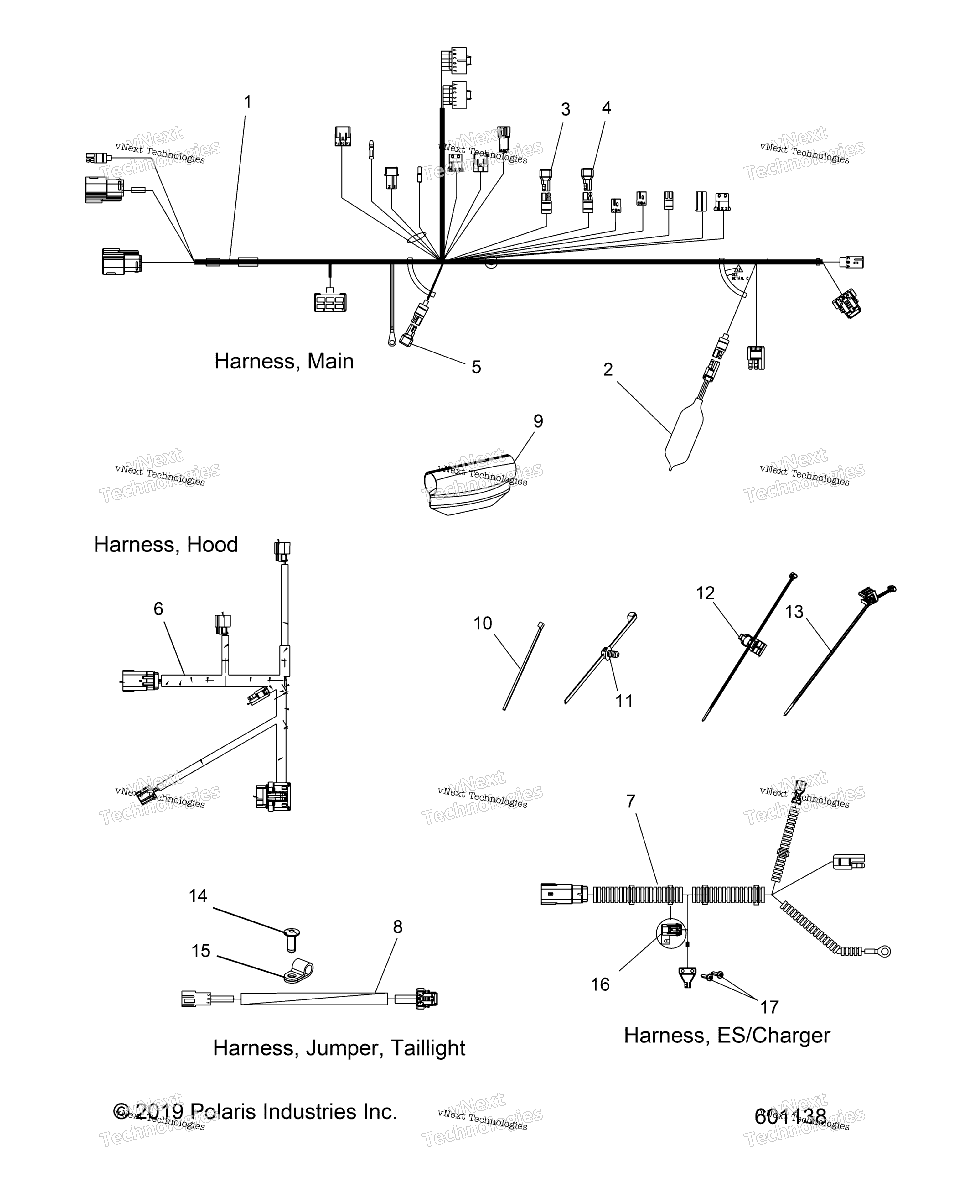 электрооборудование Wiring Harnesses
