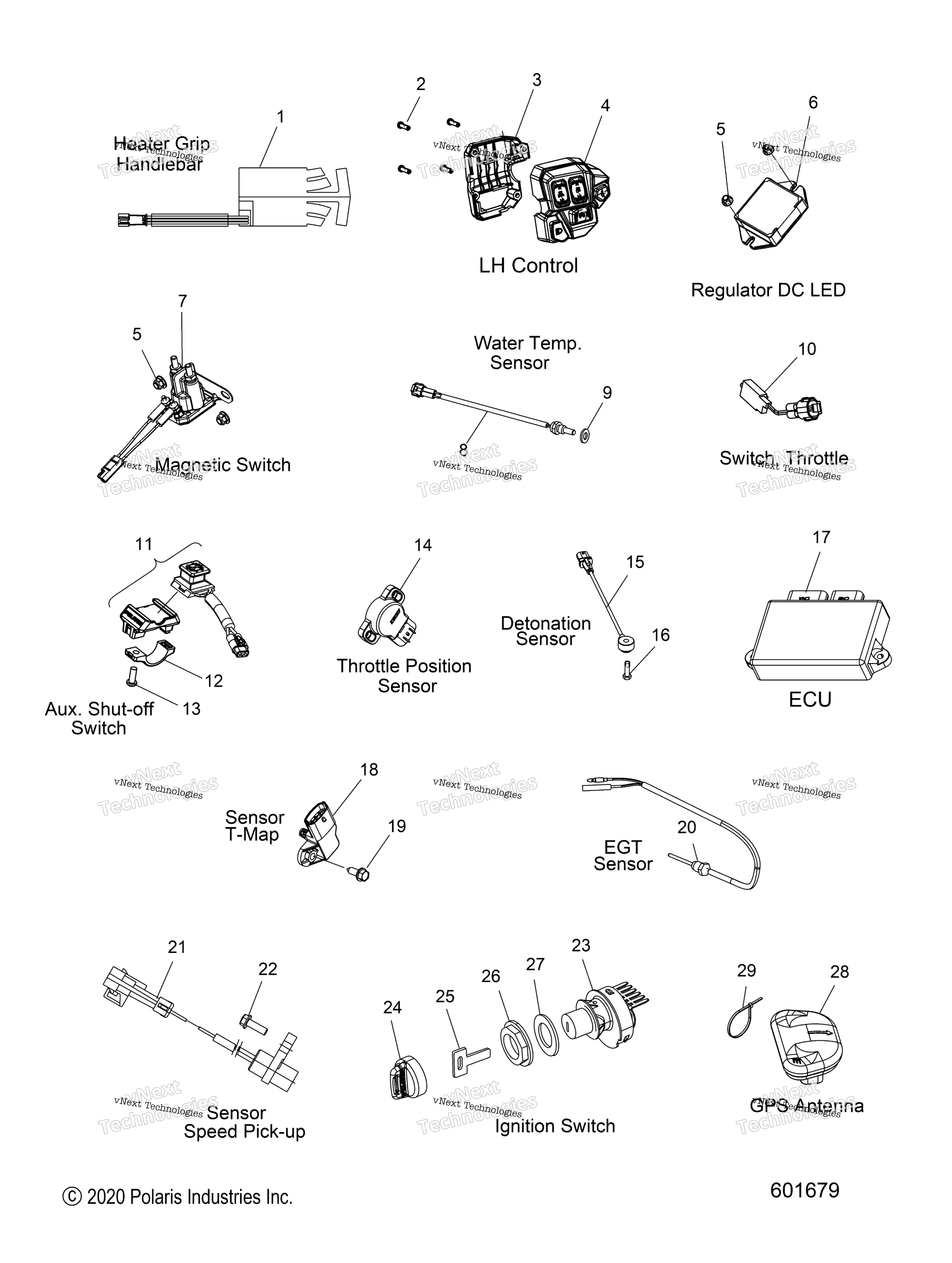 электрооборудование Switches, Sensors & Components