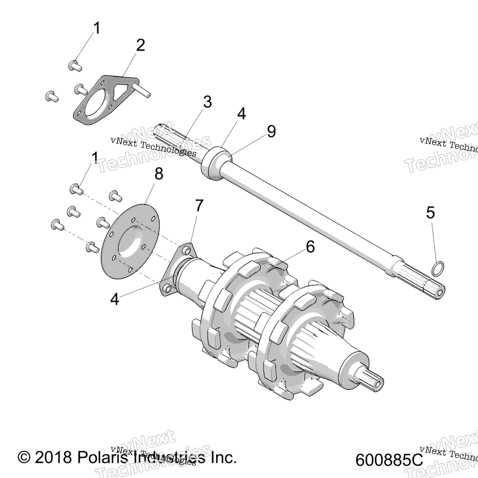 Привод Train, Jackshaft & Driveshaft All Options