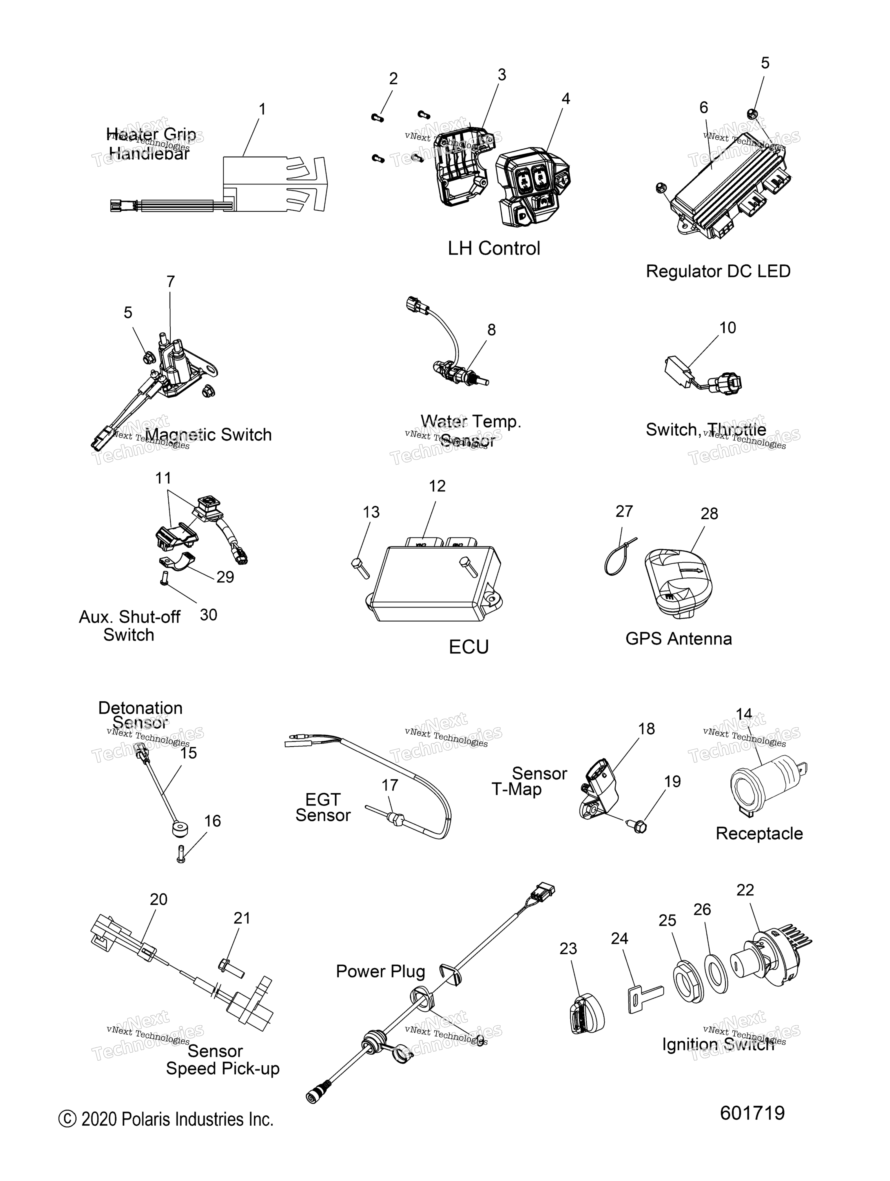 электрооборудование Switches, Sensors & Components
