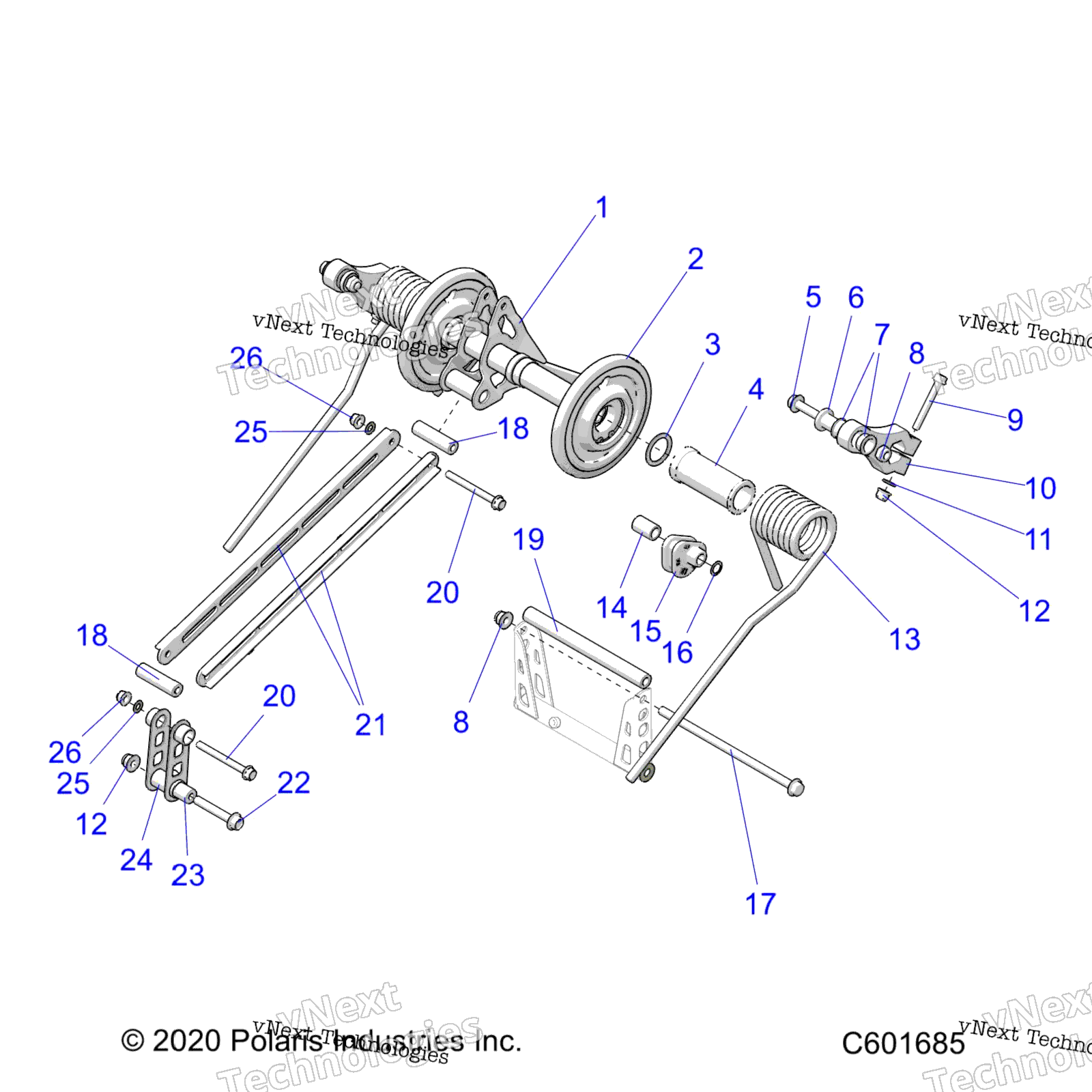 Suspension, Torque Arm, задний All Options
