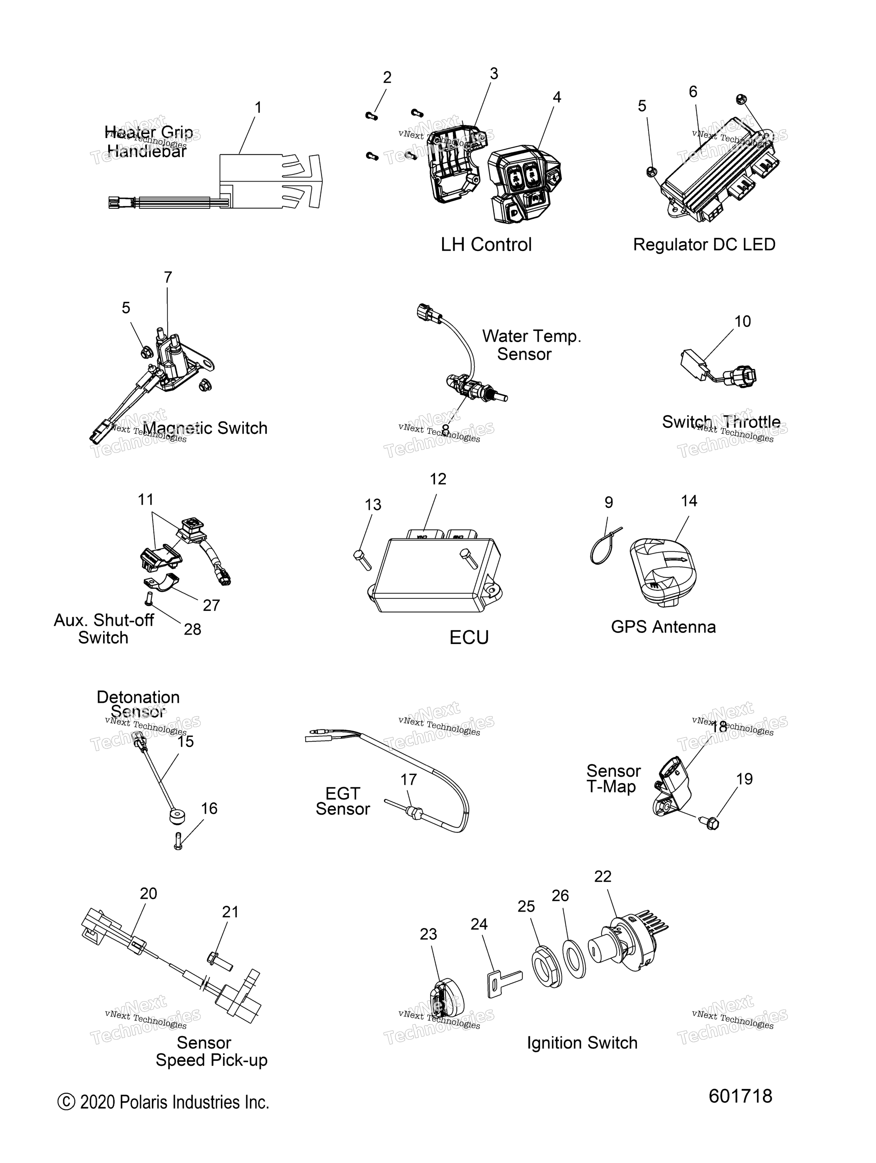 электрооборудование Switches, Sensors & Components