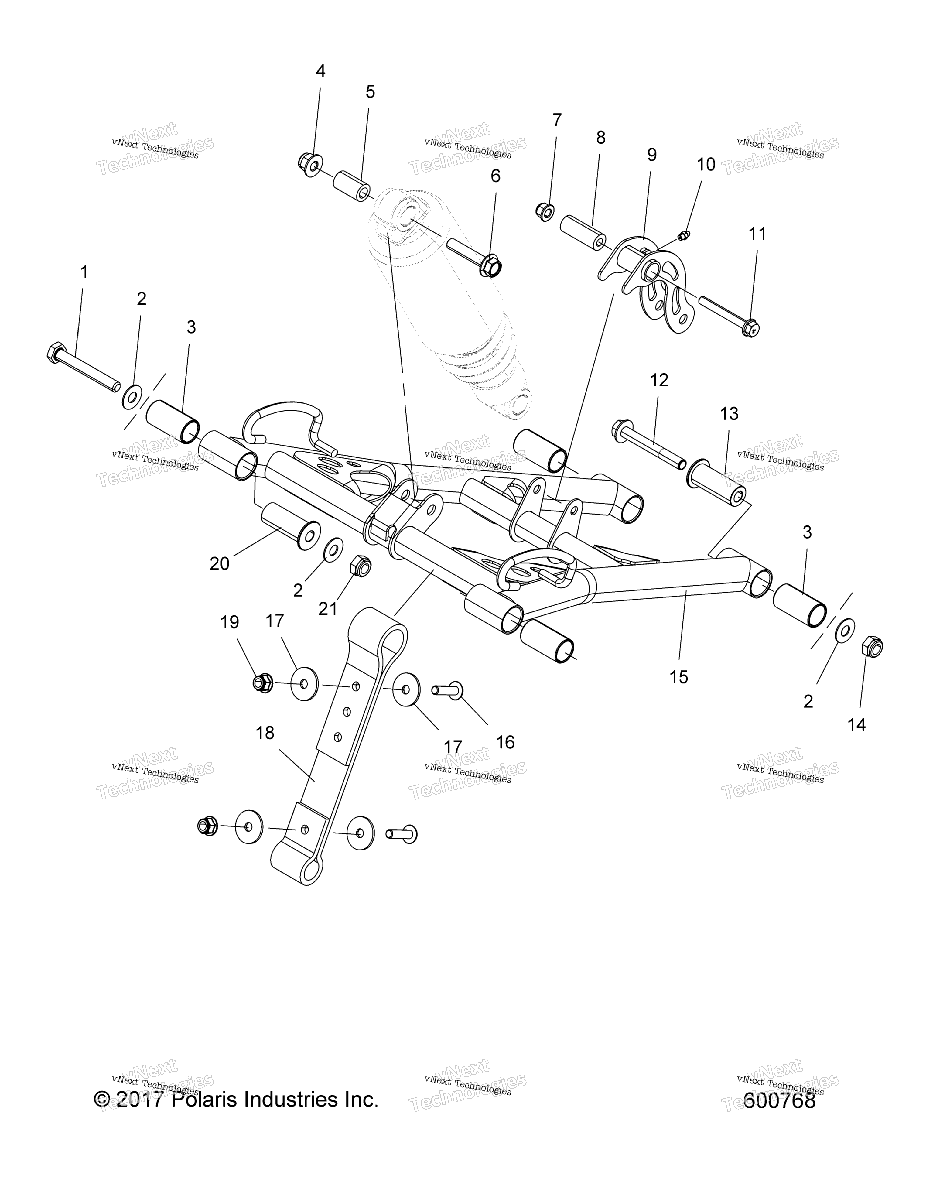 Suspension, Torque Arm, передний