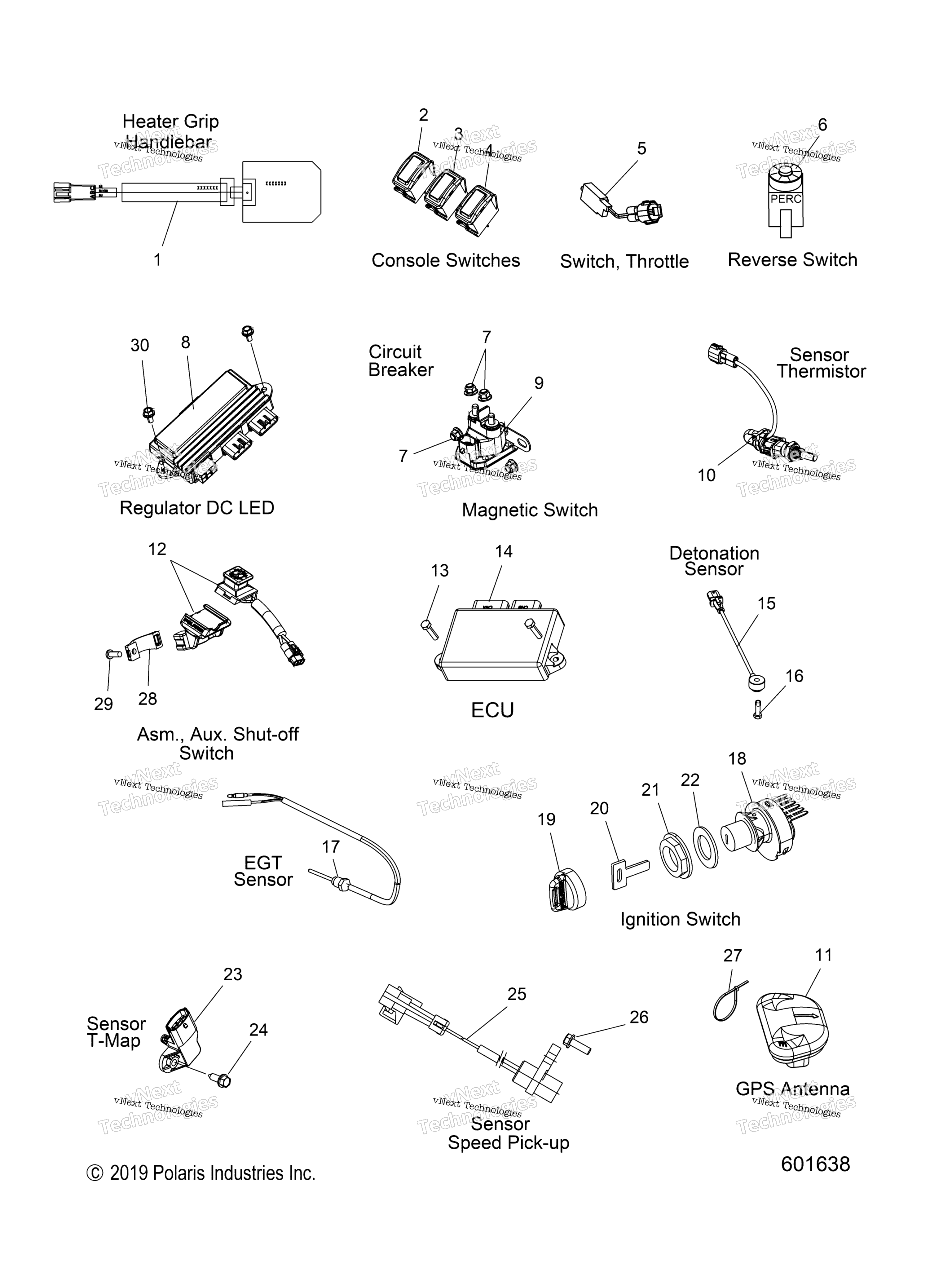 Electrical, Switches, Sensors & Components All опции