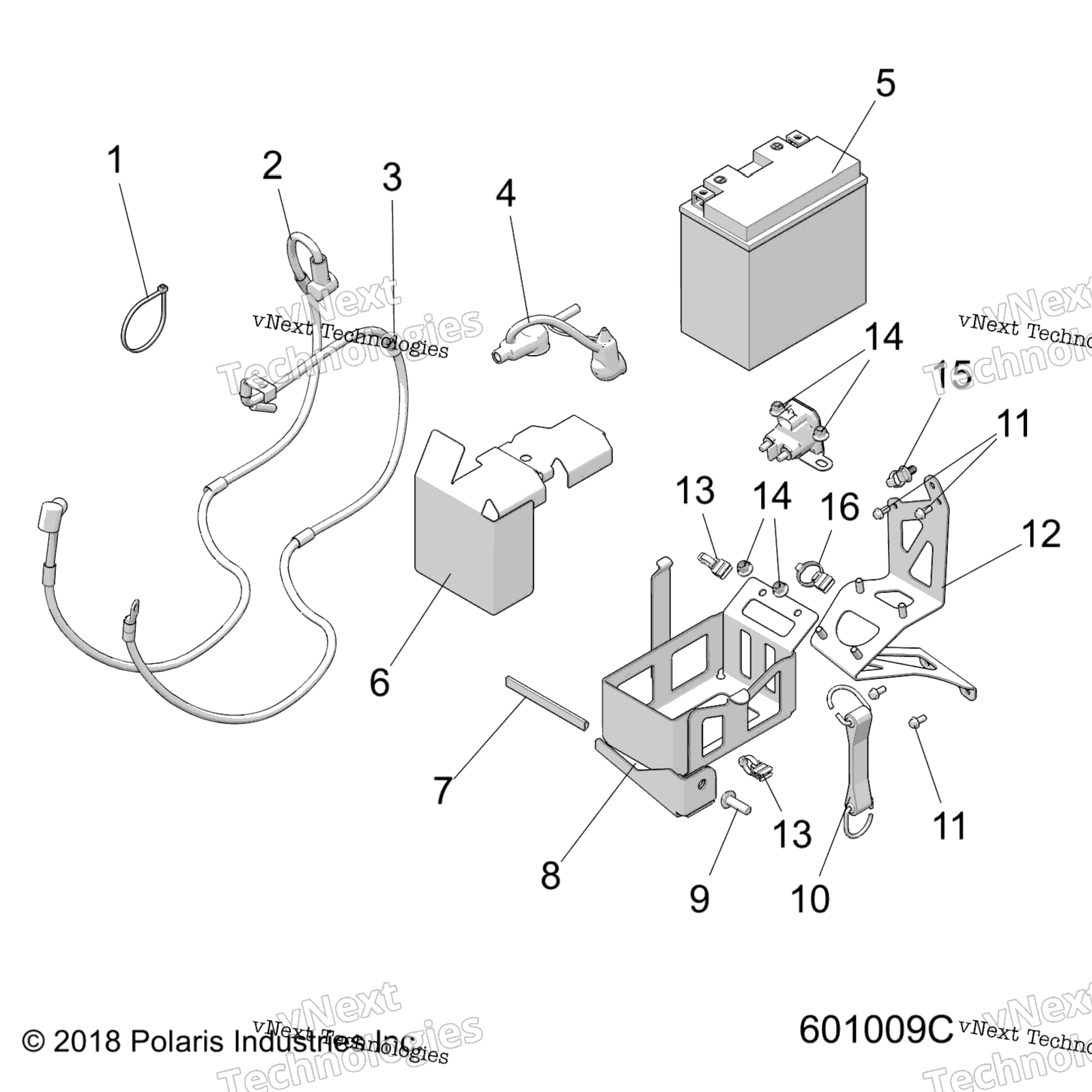Electrical, аккумулятор / Box & Cables E.S. Option