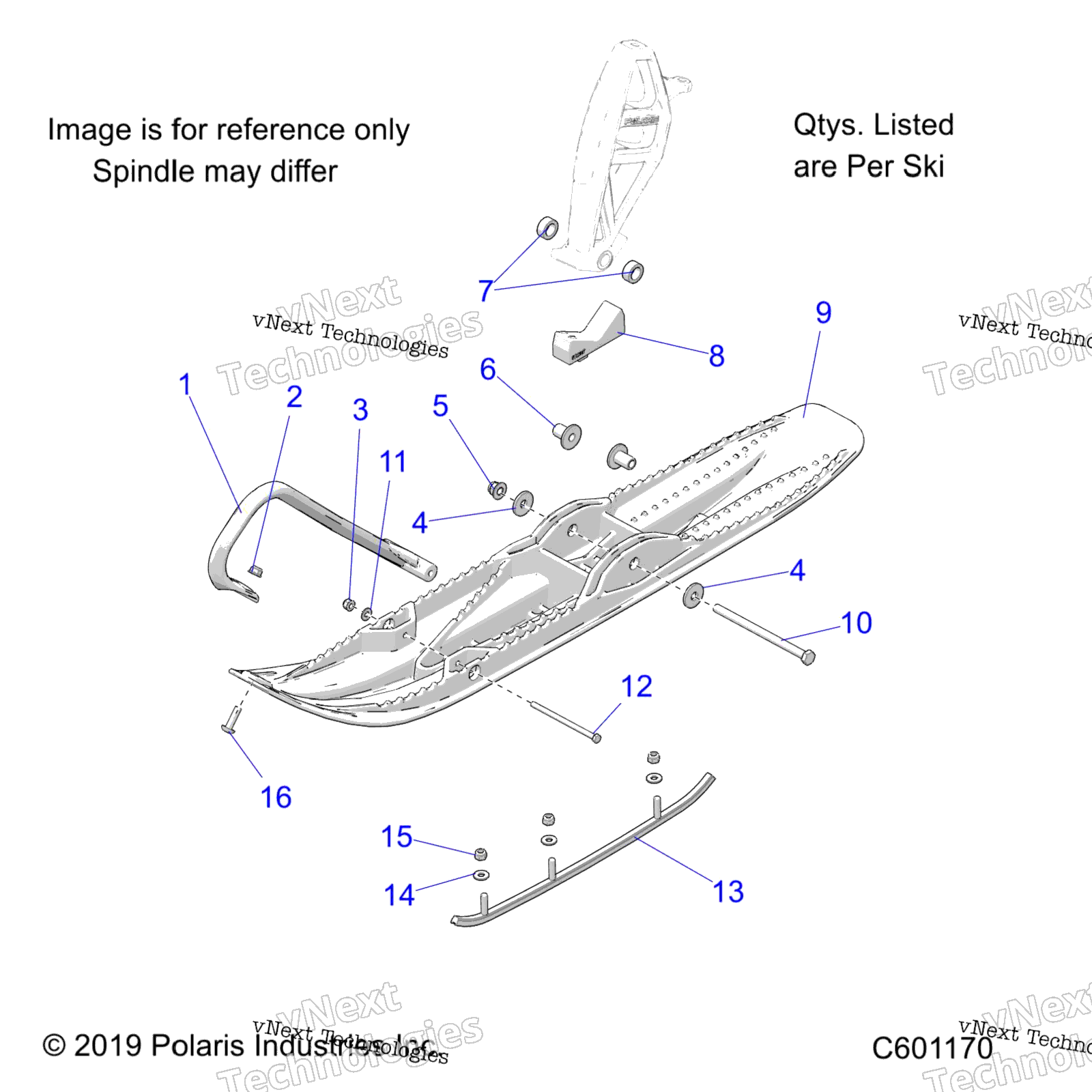 Steering, Ski Asm. All опции