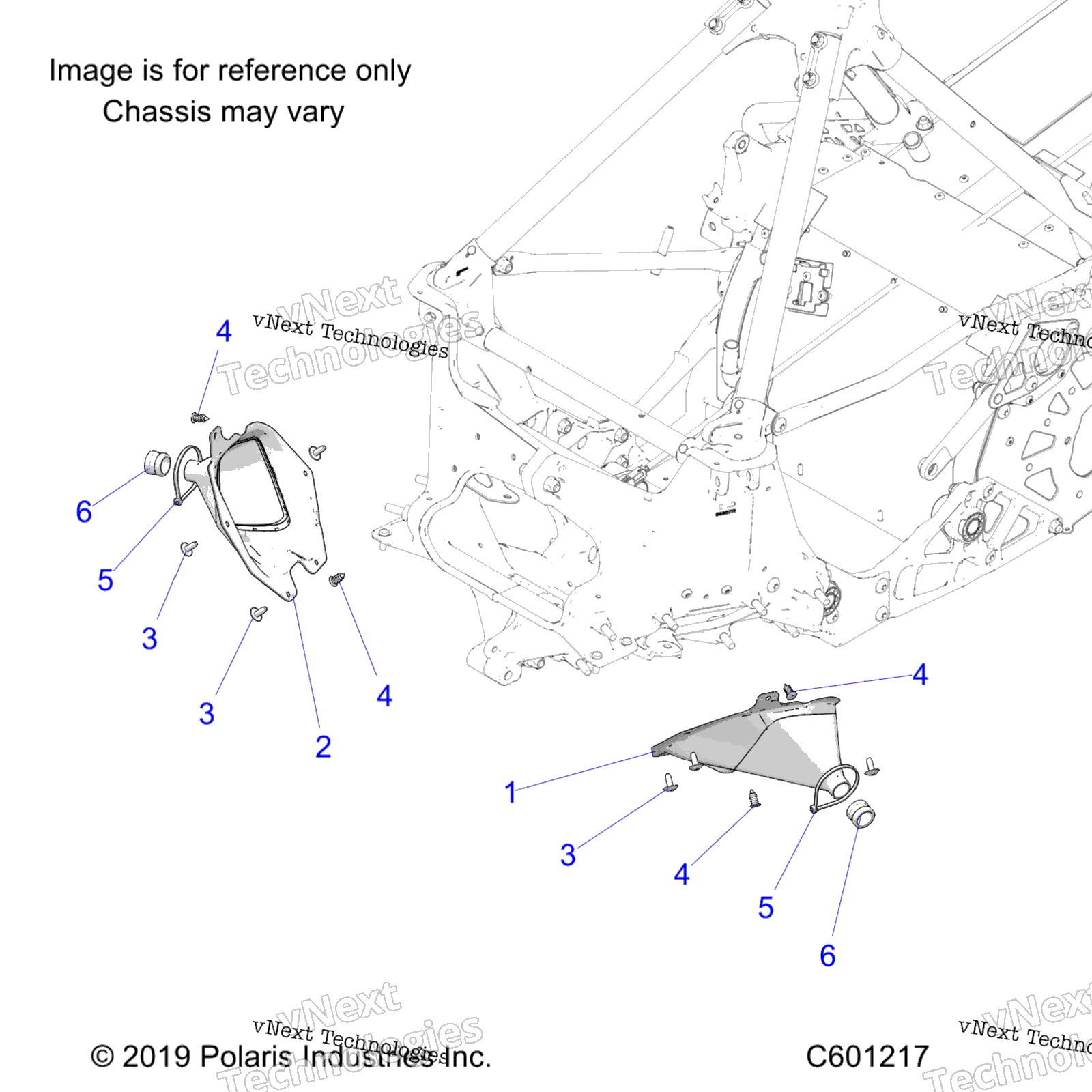 Chassis, тяга стержень чехол Asm