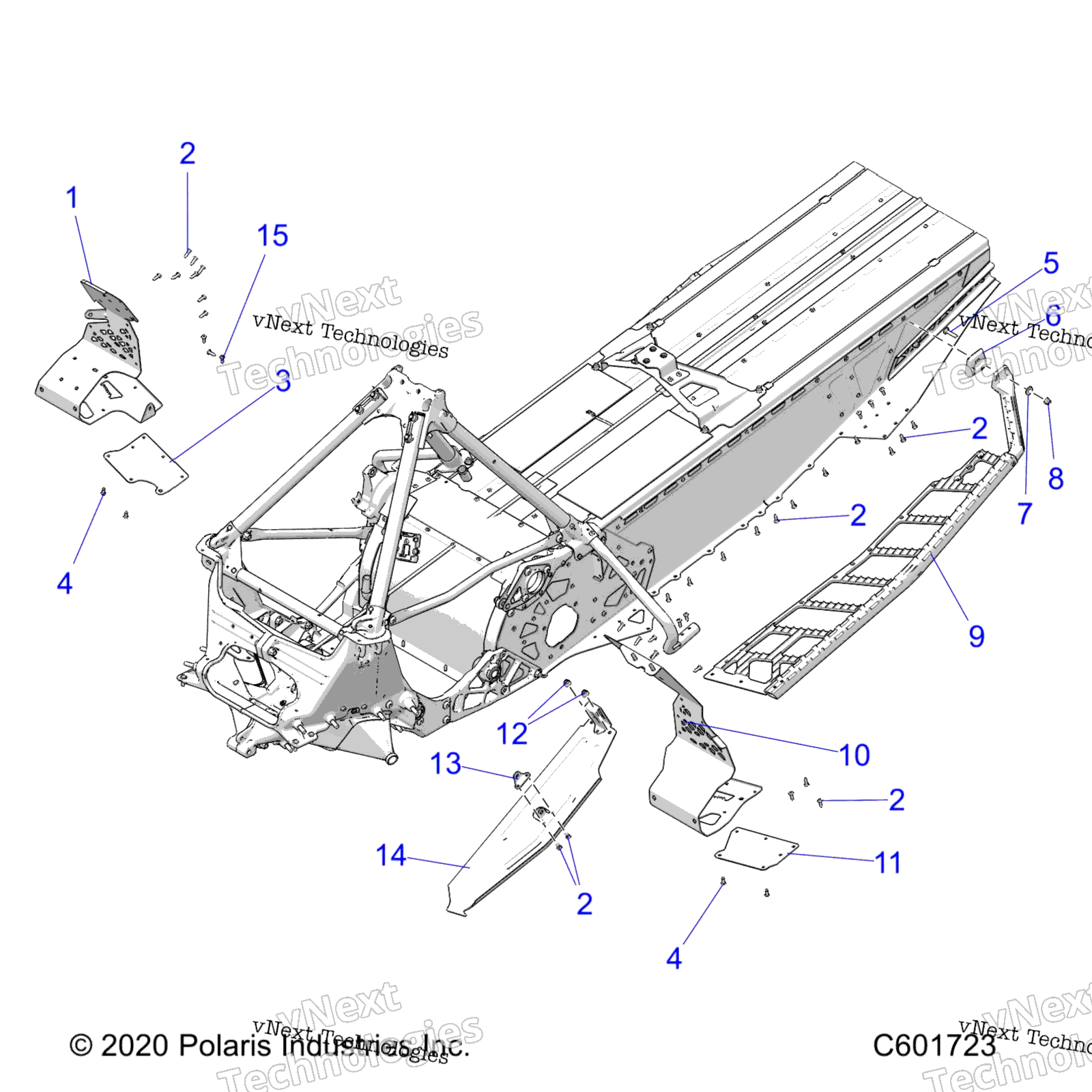 Chassis, сцепление защита / Footrests / Running Boards All Options