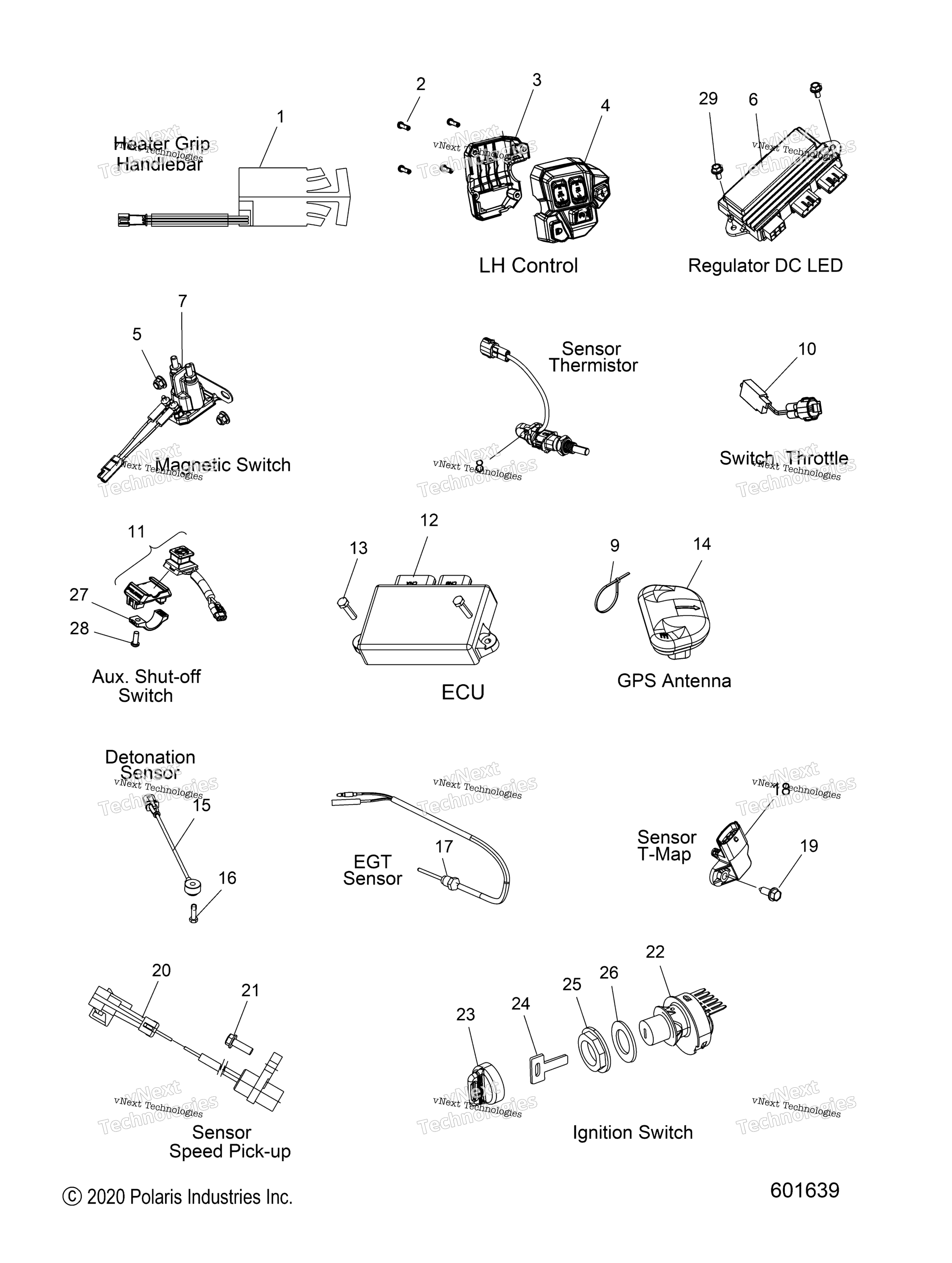 электрооборудование Switches, Sensors & Components