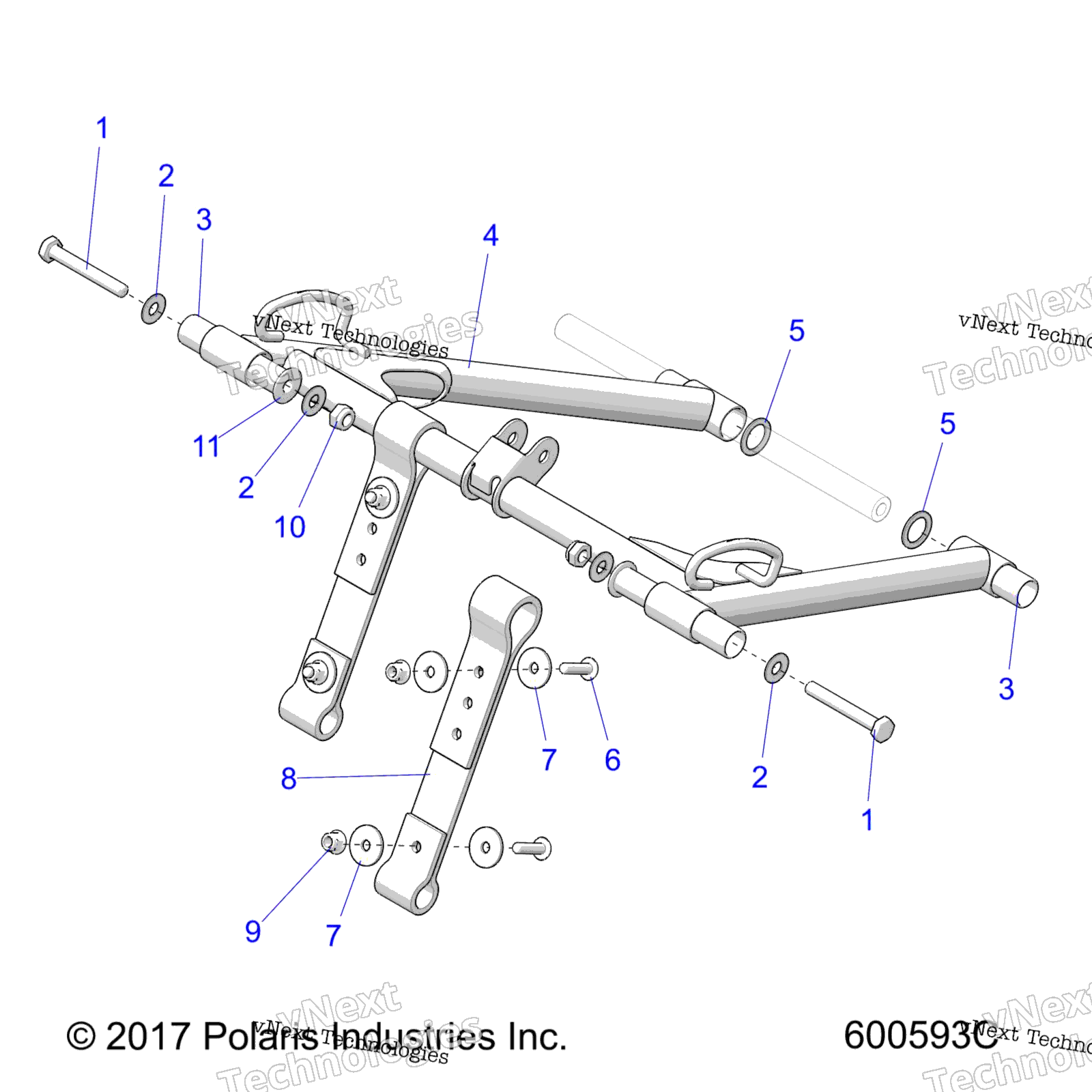 Suspension, Torque Arm, передний All Options