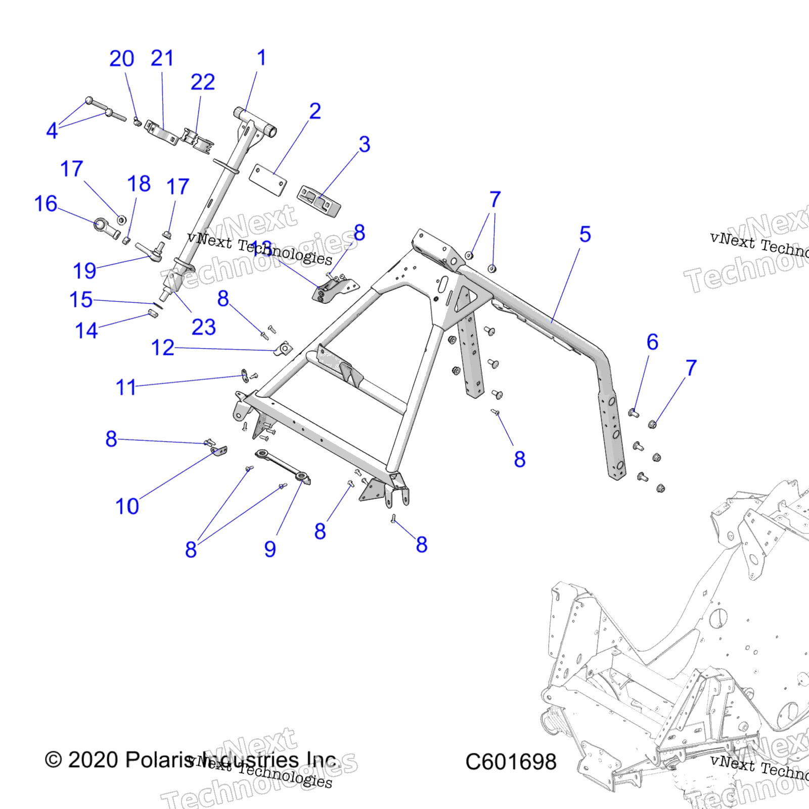 Steering, рулевое управление Post и Hoop S21mdx6dsa / 6Dea