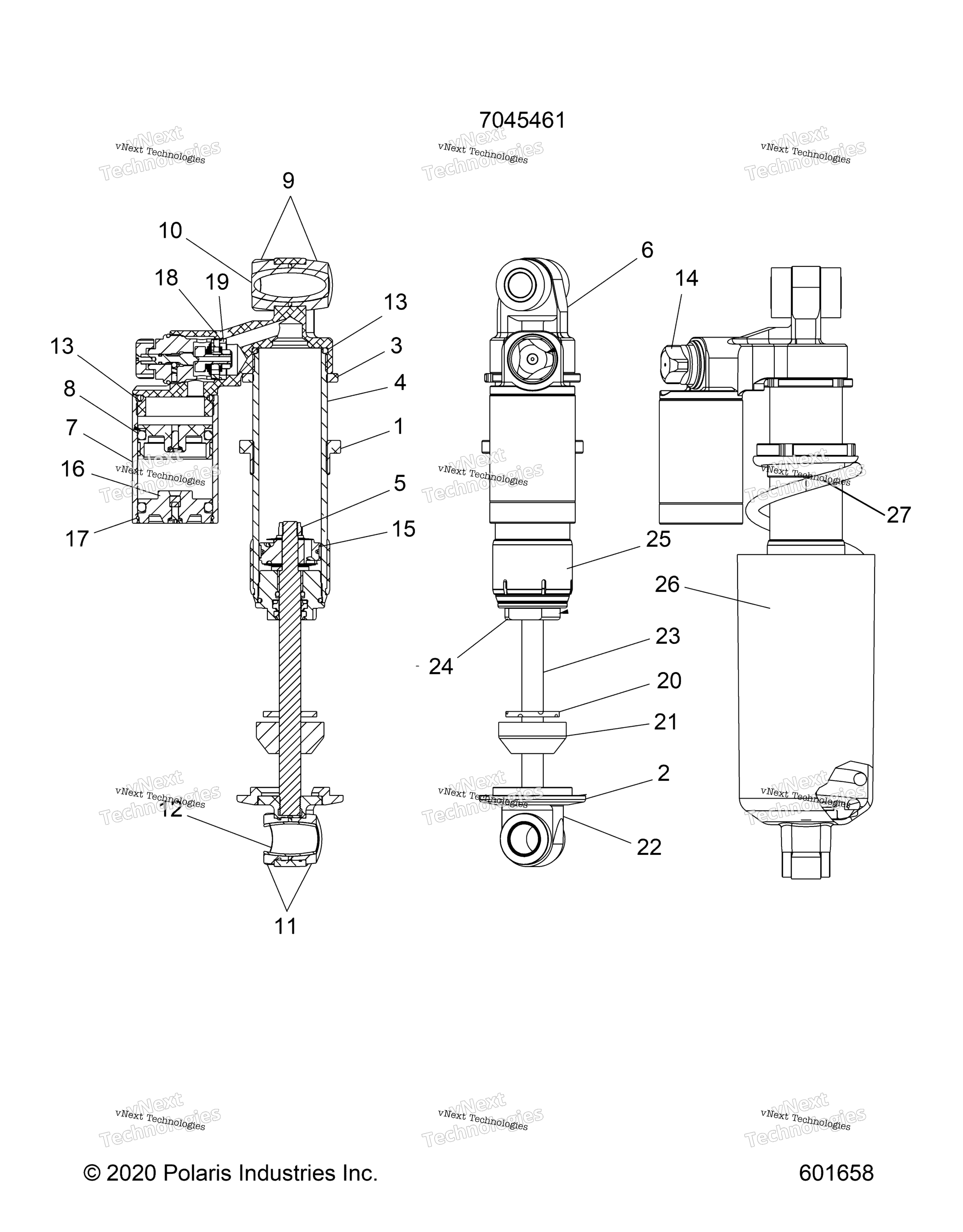 Suspension, Shock, передний Track All Options