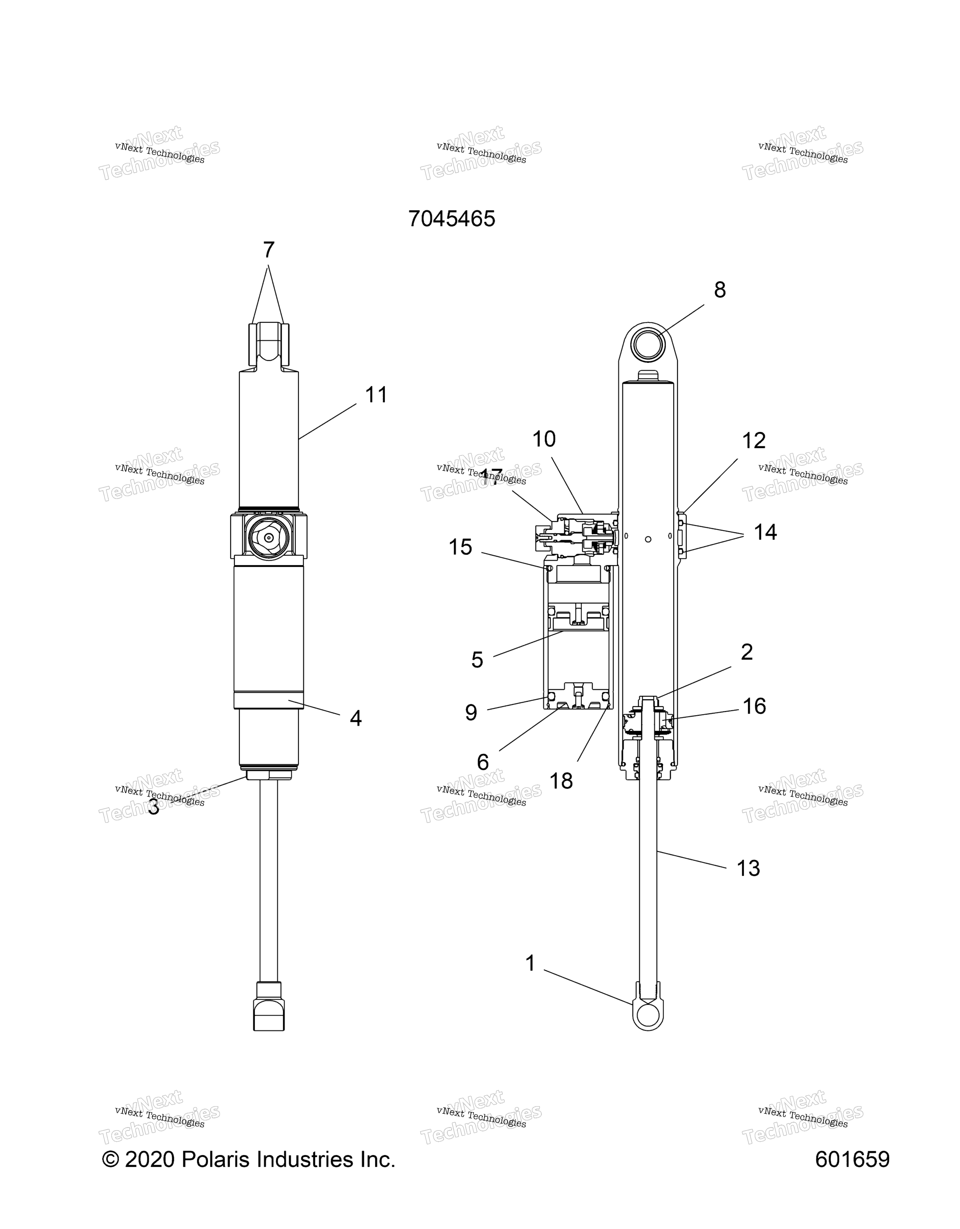 Suspension, Shock, задний Track All Options