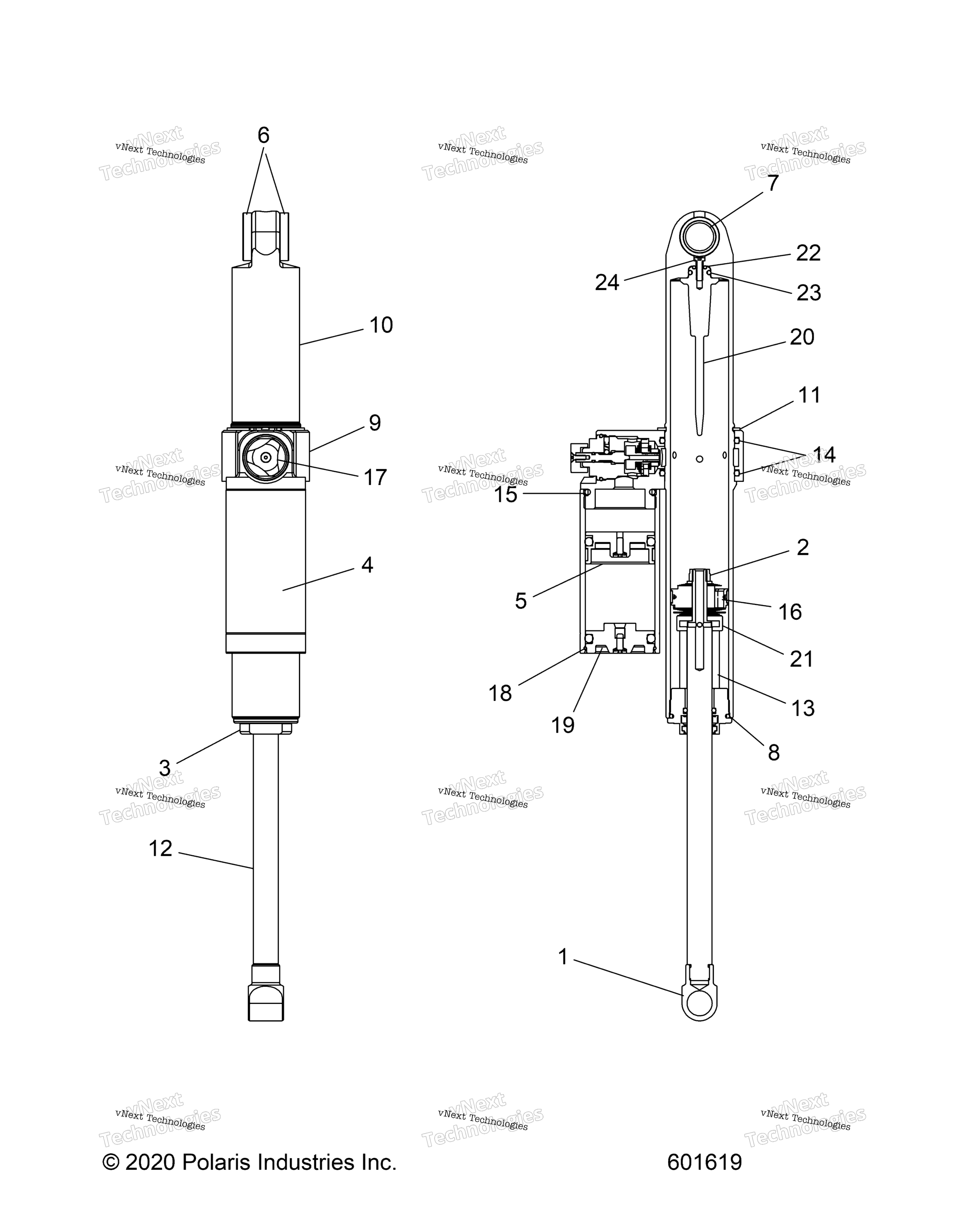 Suspension, Shock, задний Track All Options