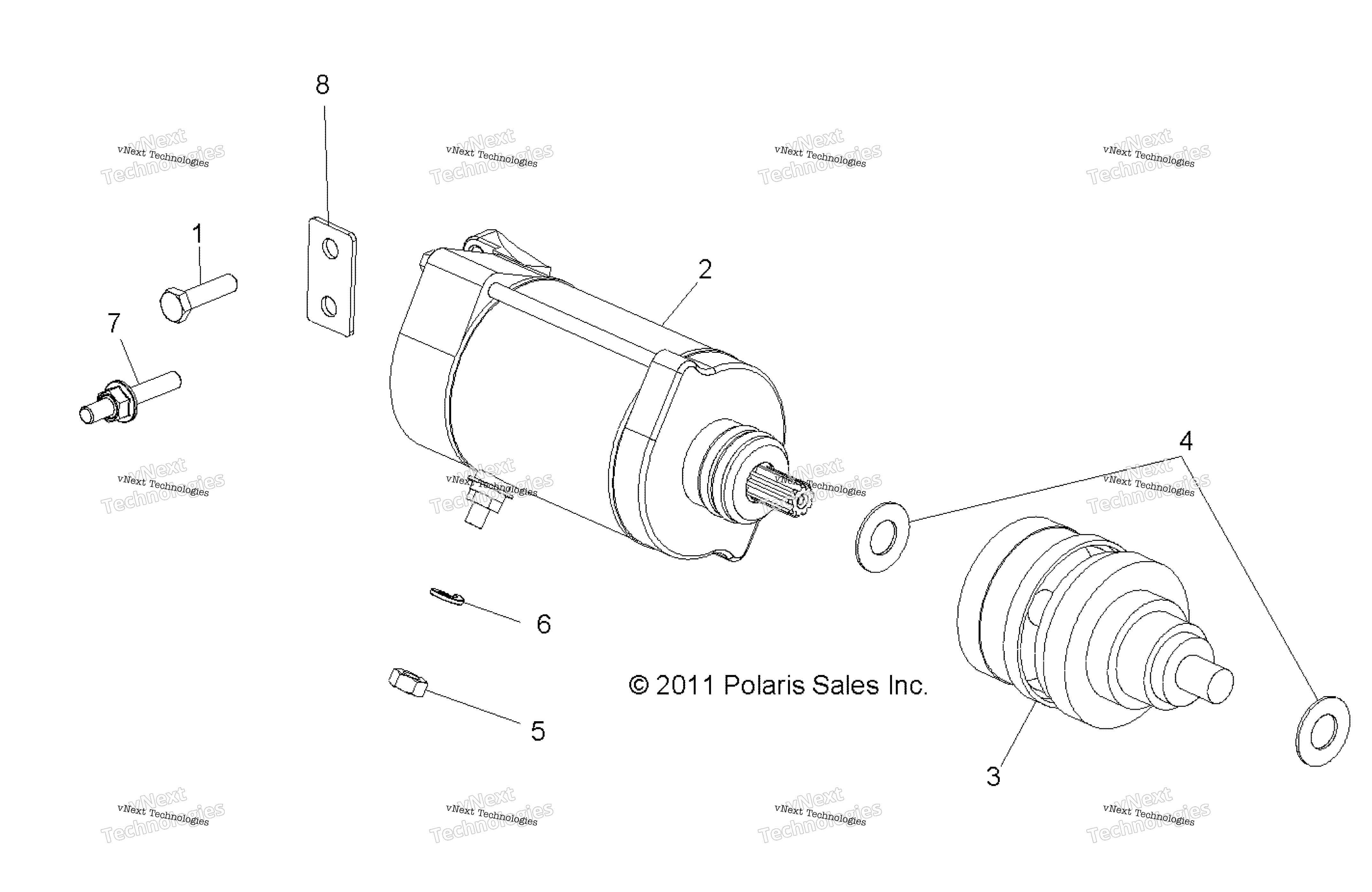 Engine, Starting Motor / Eac