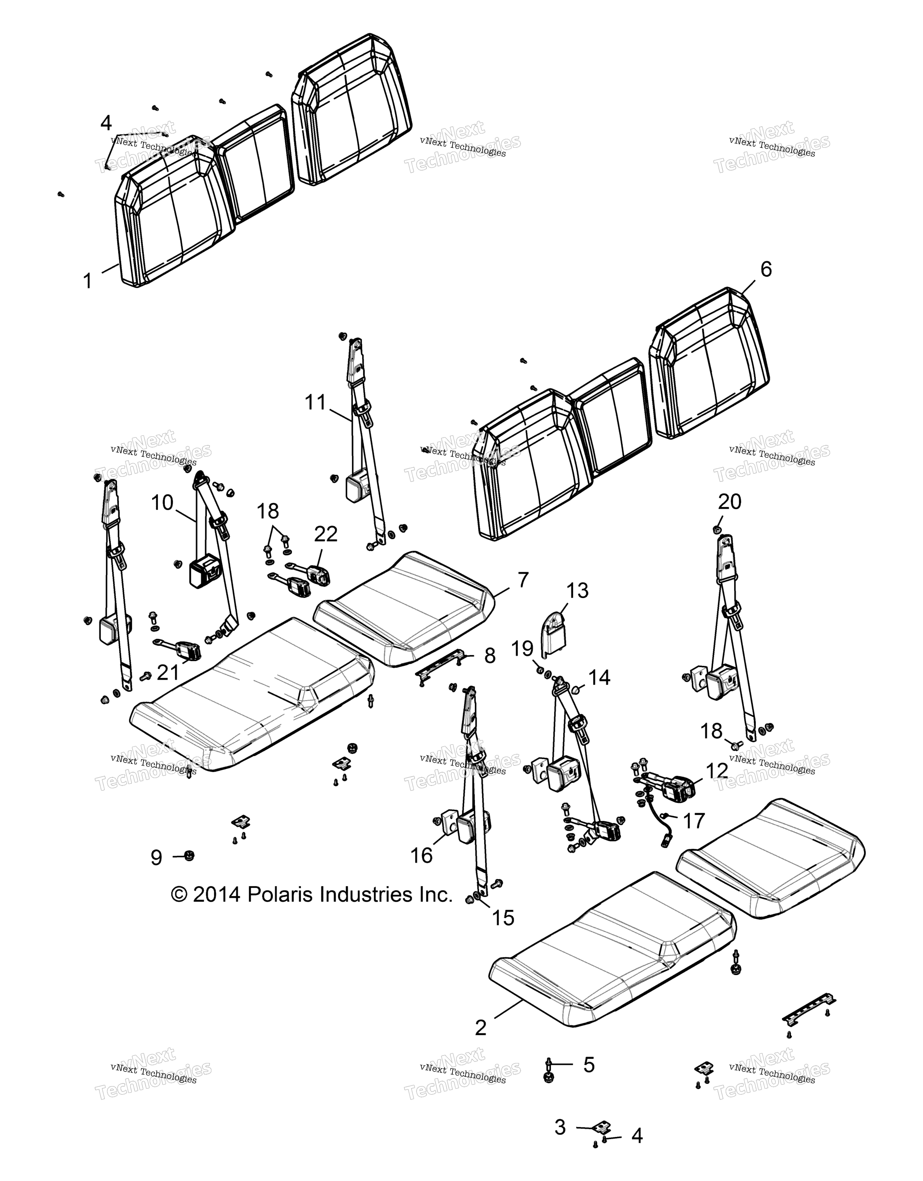 Кузов, сиденье R16rve87am/Bm/As/Bs/Av/Bv/Ab/Bb (49Rgrseat15crew2)