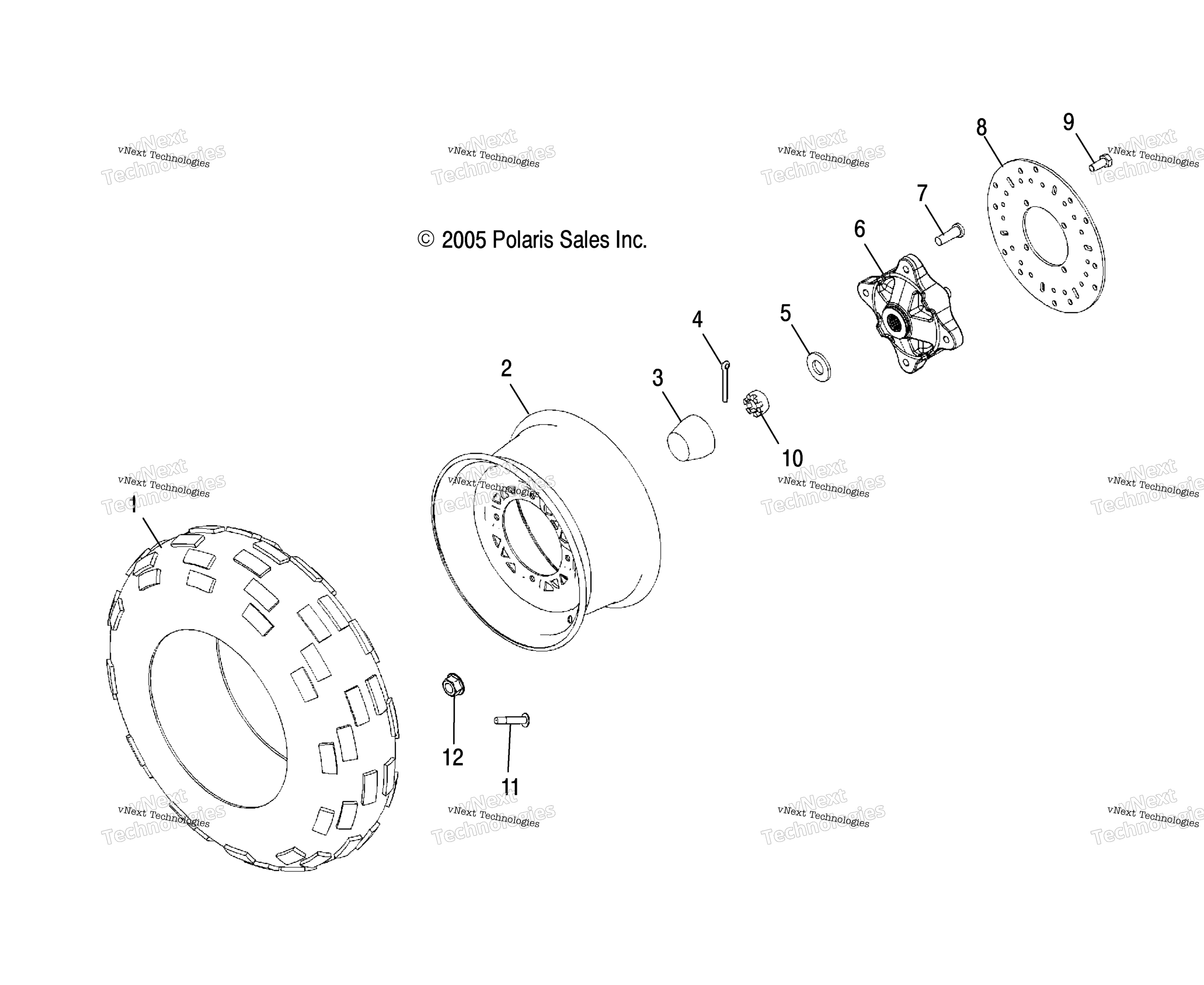 Колёса, передние Tire & Brake Disc A17ses57c1/C2/C7/E1/E2/E7/Set57c1/C2/E1/E2