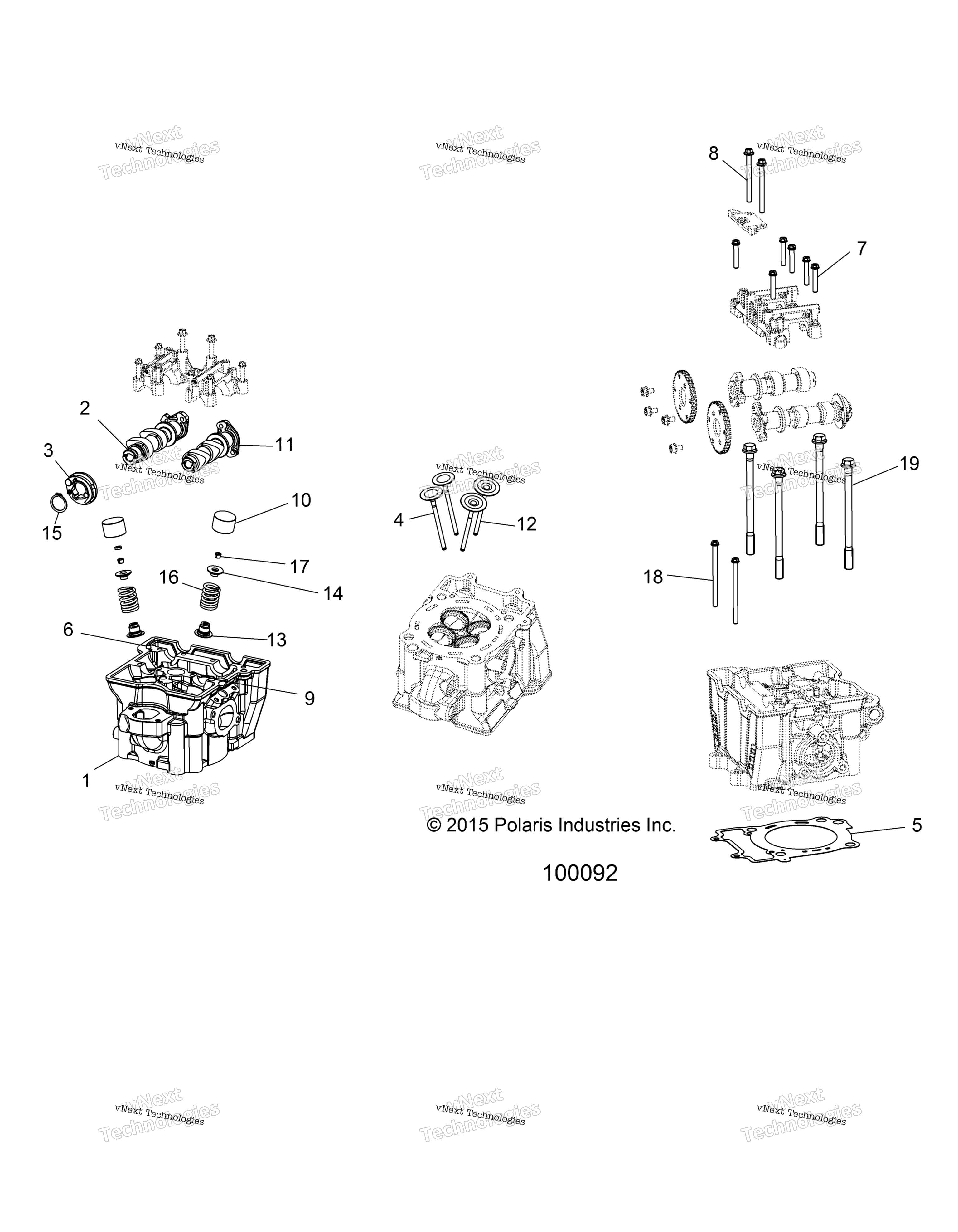 Двигатель, цилиндр Head, Cams & Valves A18ses57c1/C2/C5/C7/E1/E5/E7/P57c1/T57c1/C7/E1/E7