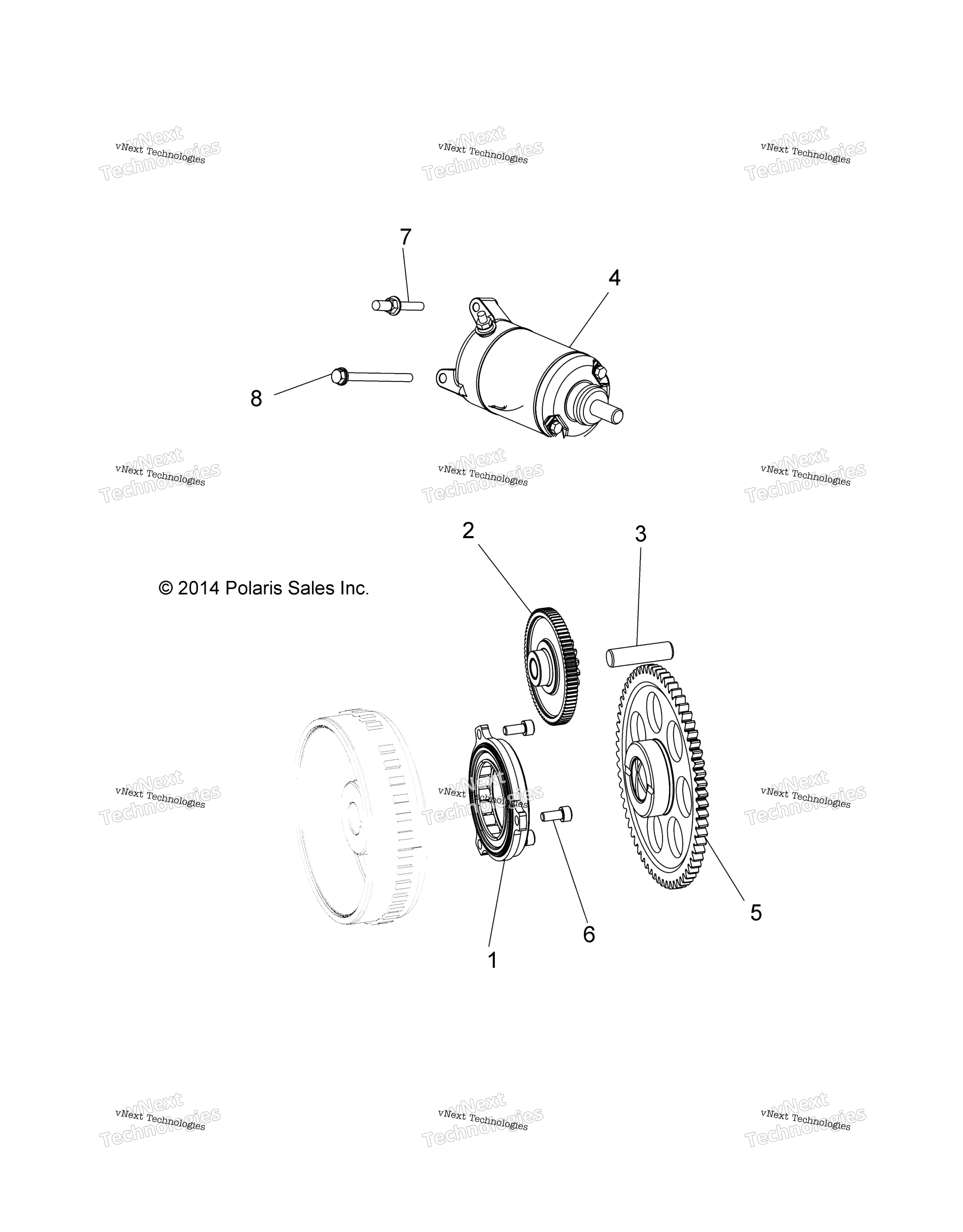 Двигатель, стартер Drive A18ses57c1/C2/C5/C7/E1/E5/E7/P57c1/T57c1/C7/E1/E7