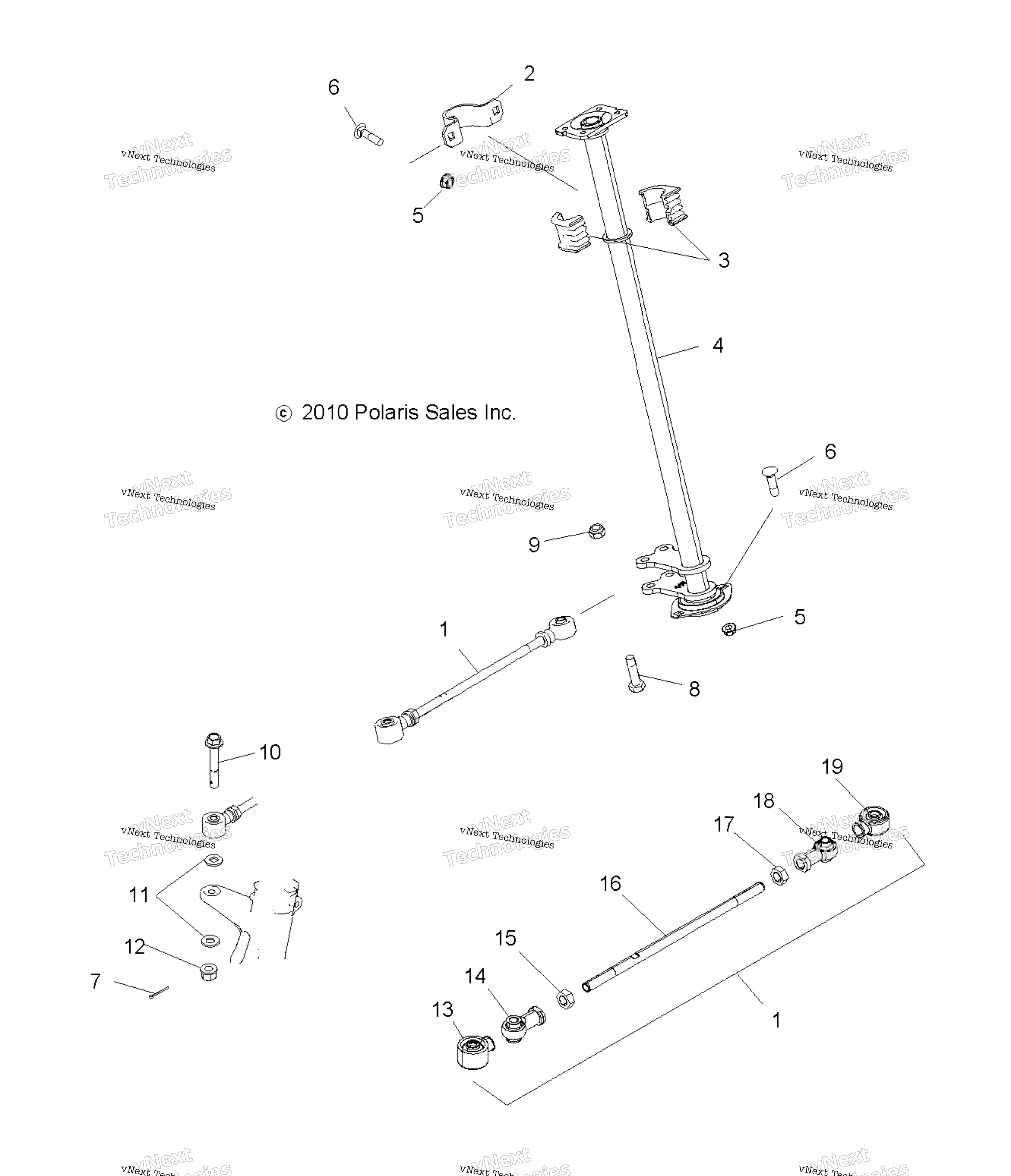 Steering, рулевое управление Post A18set57c1 / C7 / E1 / E7 / P57c1