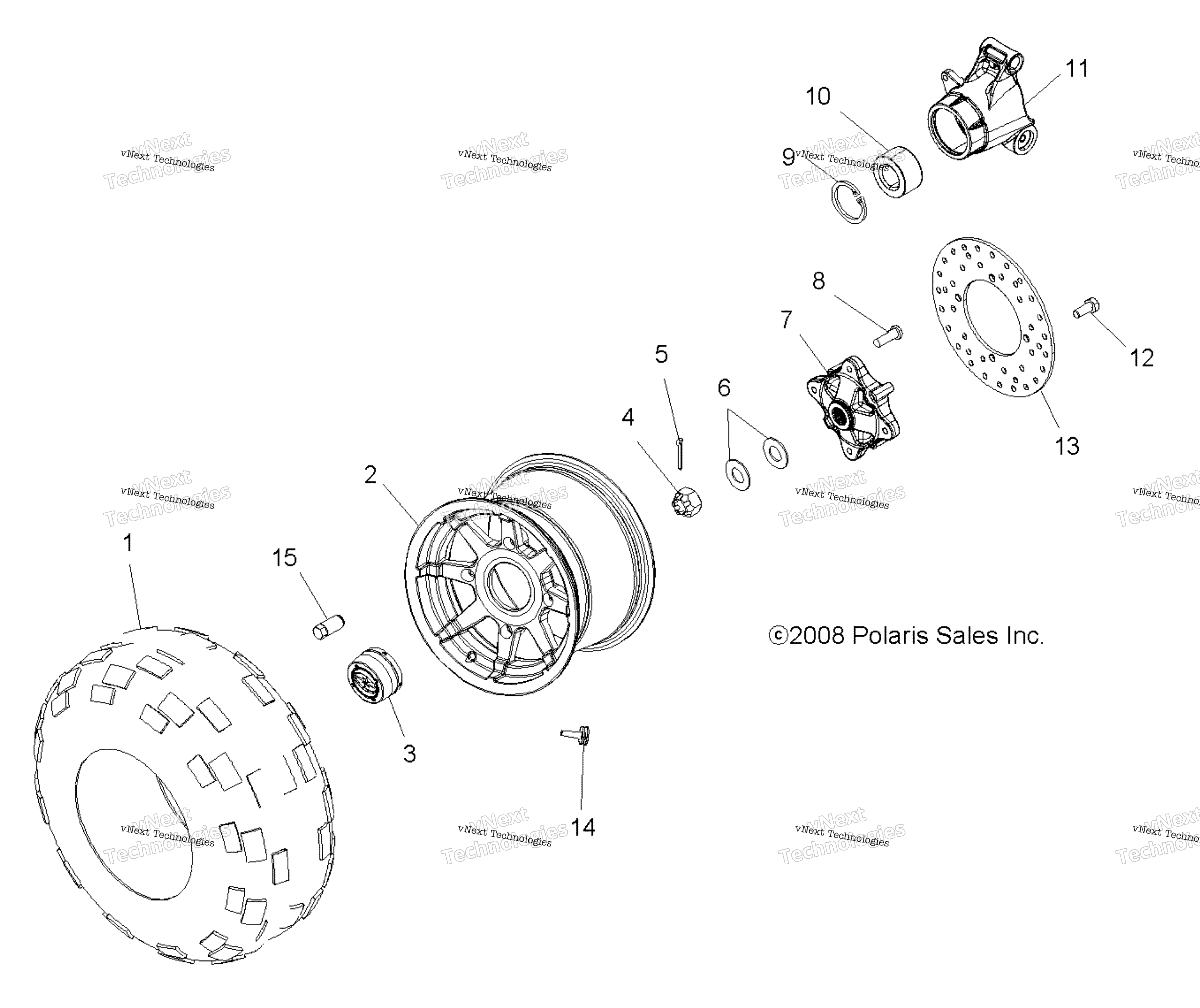 Колёса, задние Tire & Brake Disc A18ses57c2