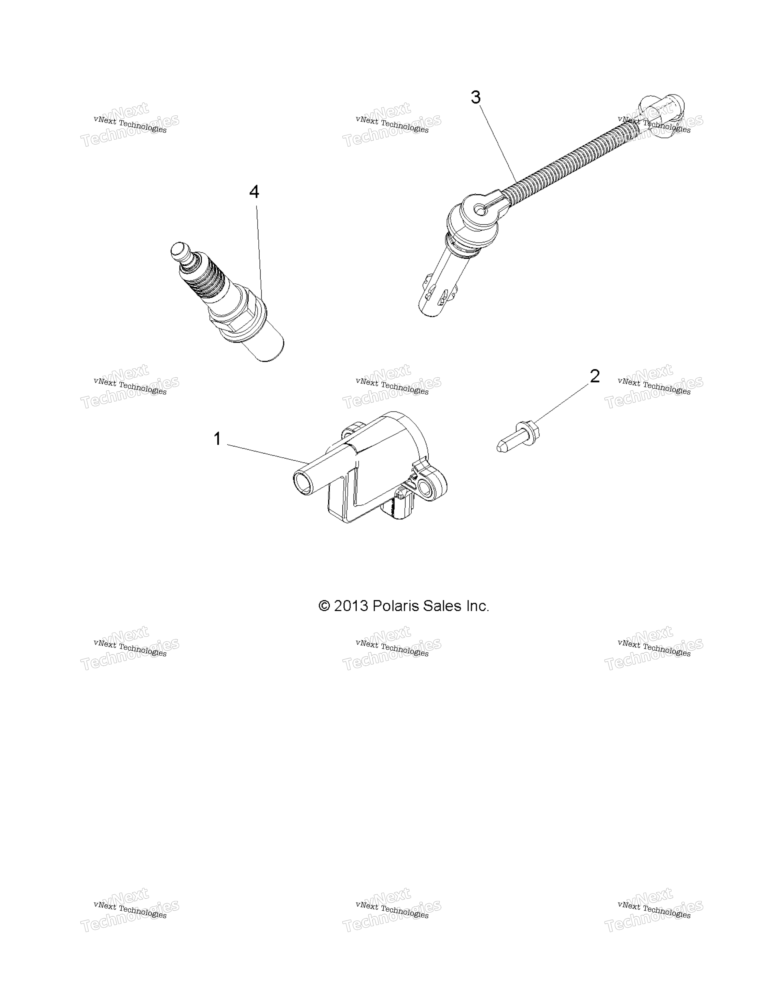 Электрооборудование, зажигание Coil, Wire And Spark Plug A18ses57c1/C2/C5/C7/E1/E5/E7/P57c1/T57c1/C7/E1/E7