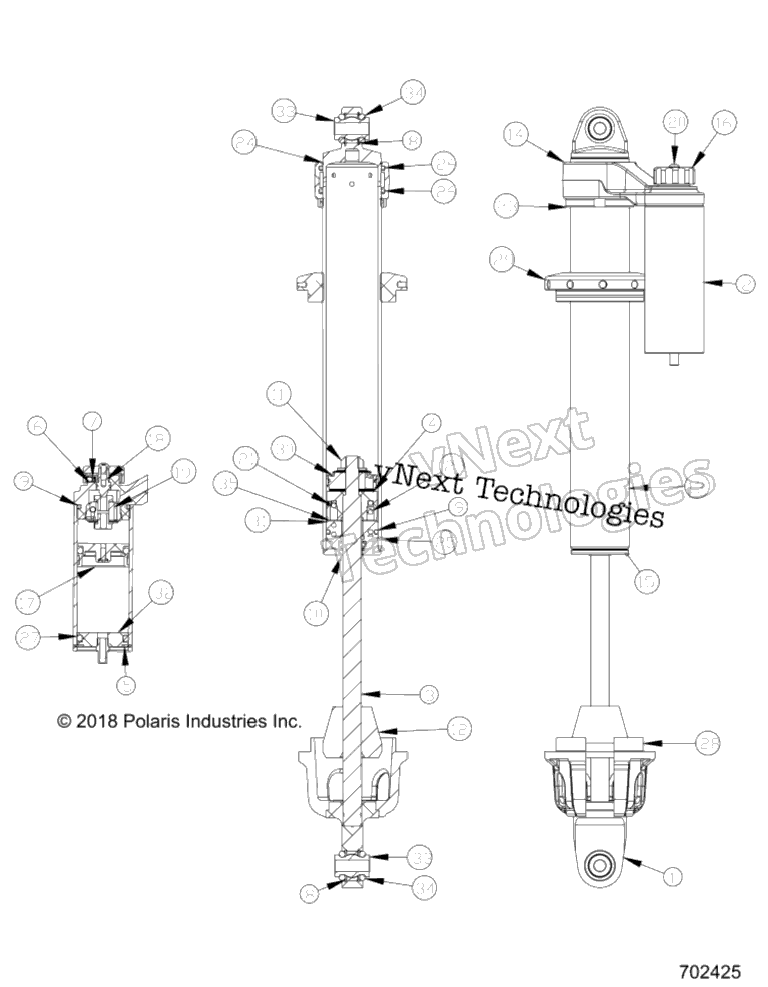 Подвеска, передний амортизатор Internals Z19vfm99al