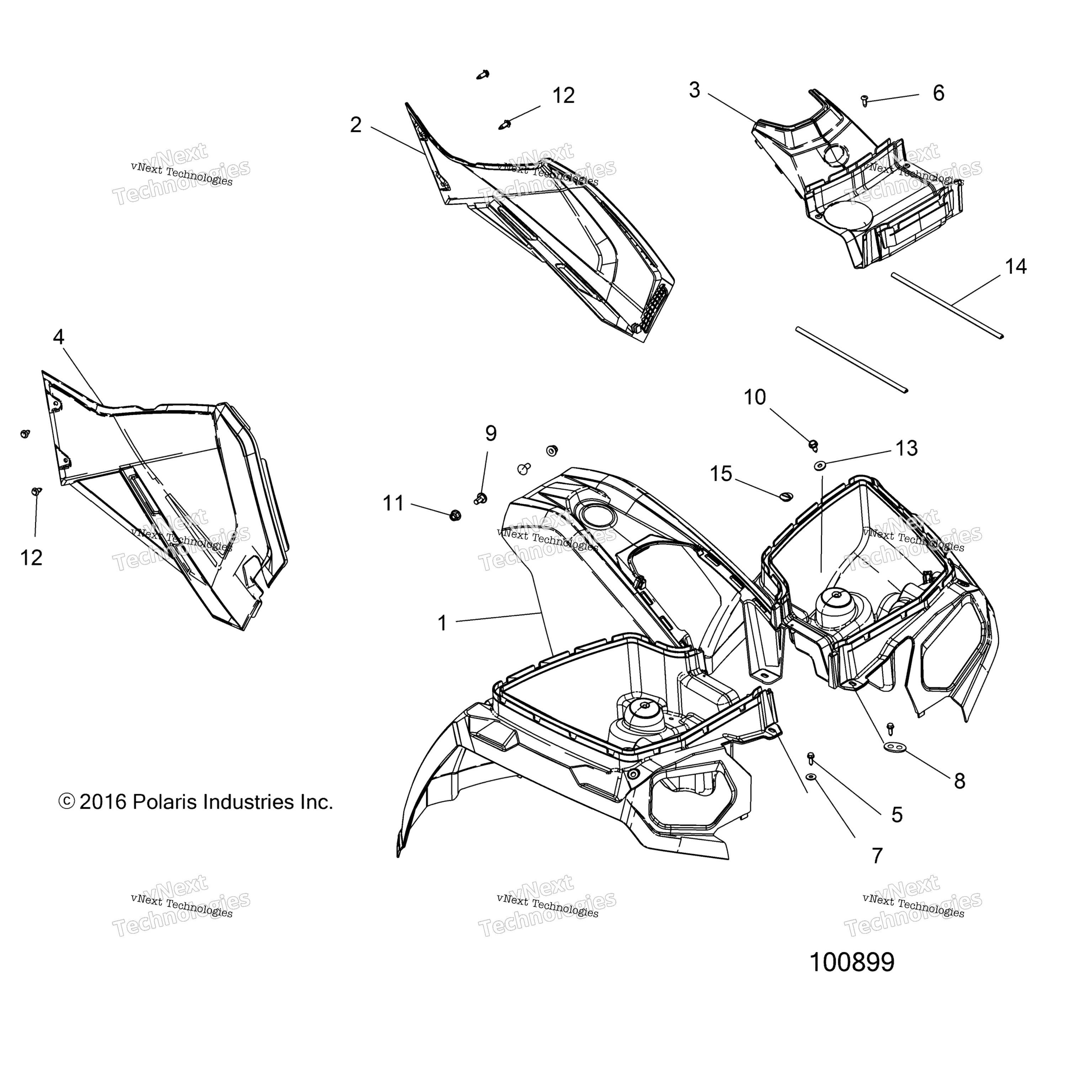 Body, передний Cab & Side Panels