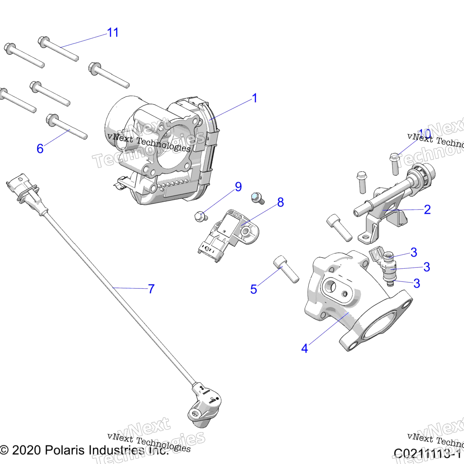 Двигатель, дроссельный узел & Fuel Rail