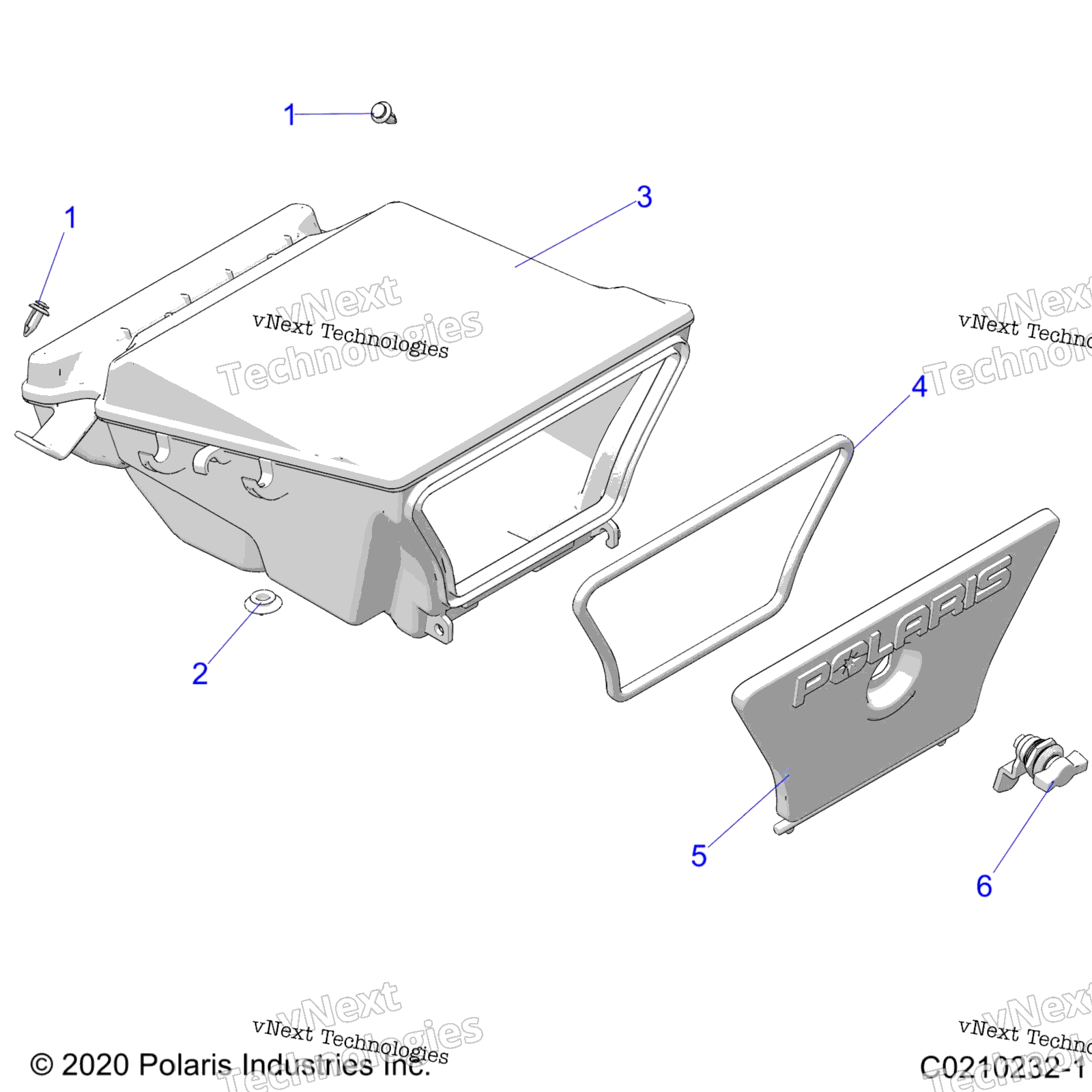Body, Storage Box, задний A20sje57ax