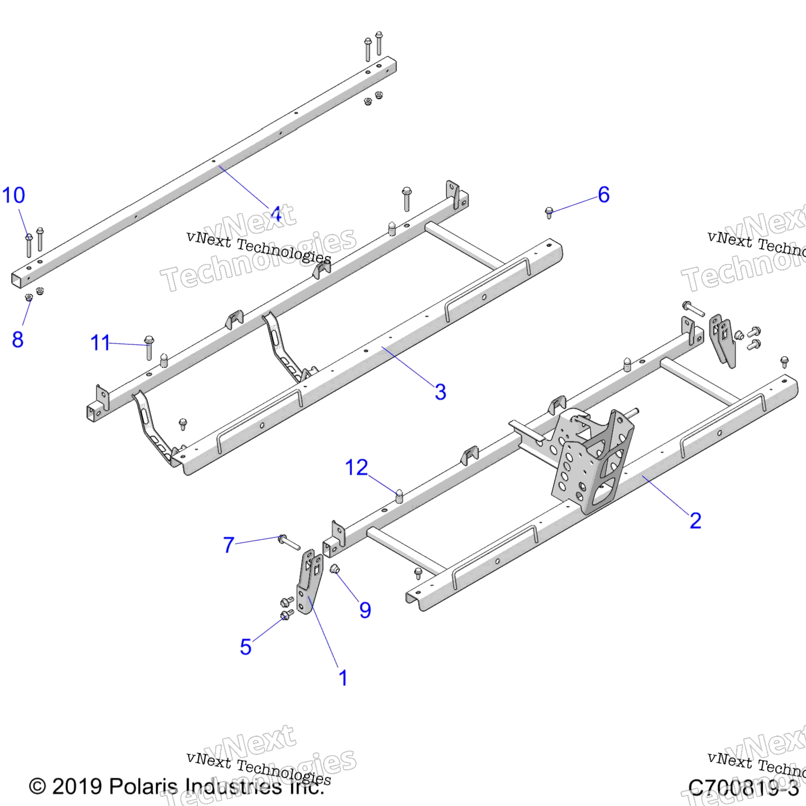 Chassis, сиденье Supports