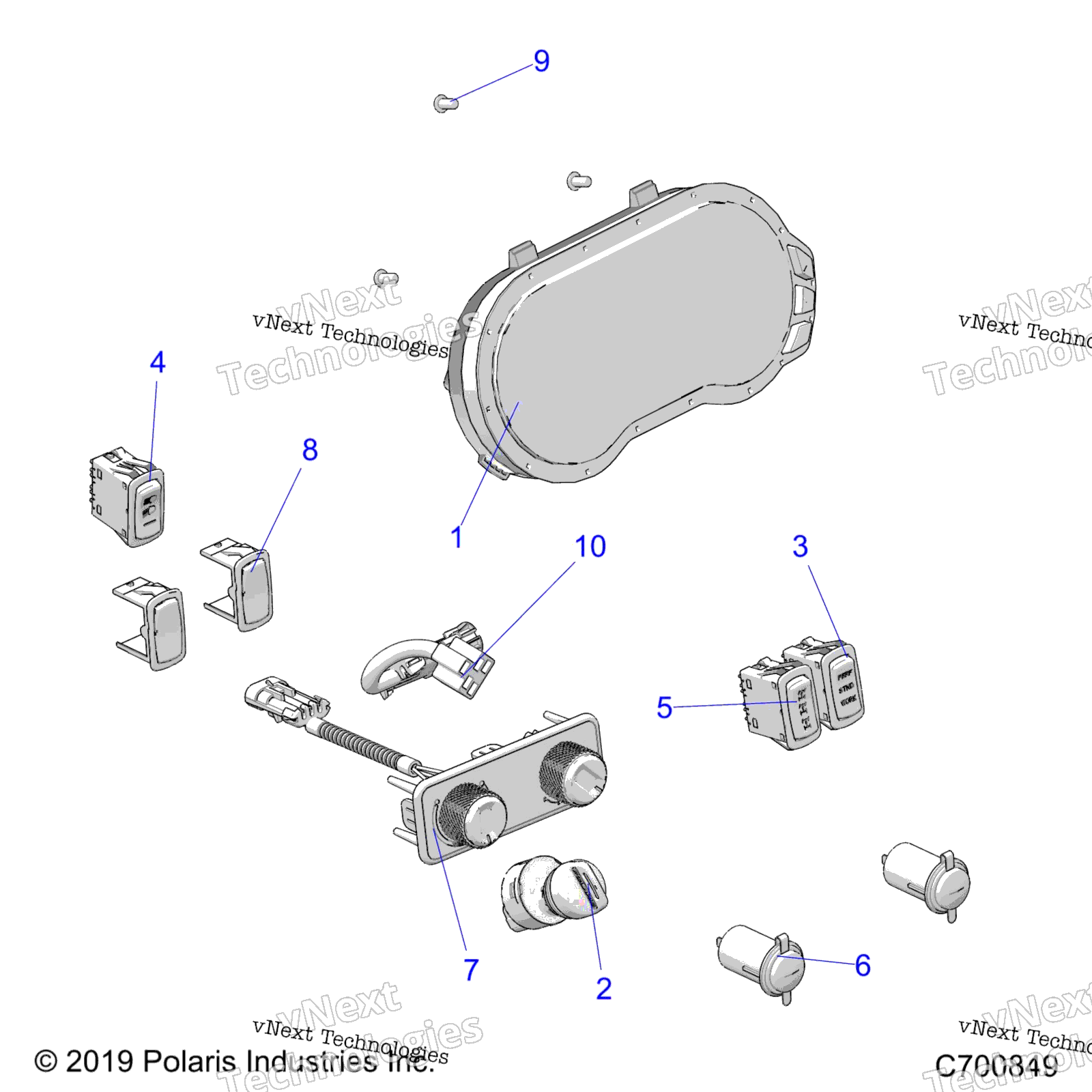 Electrical, Dash и Heater Instruments (C700849