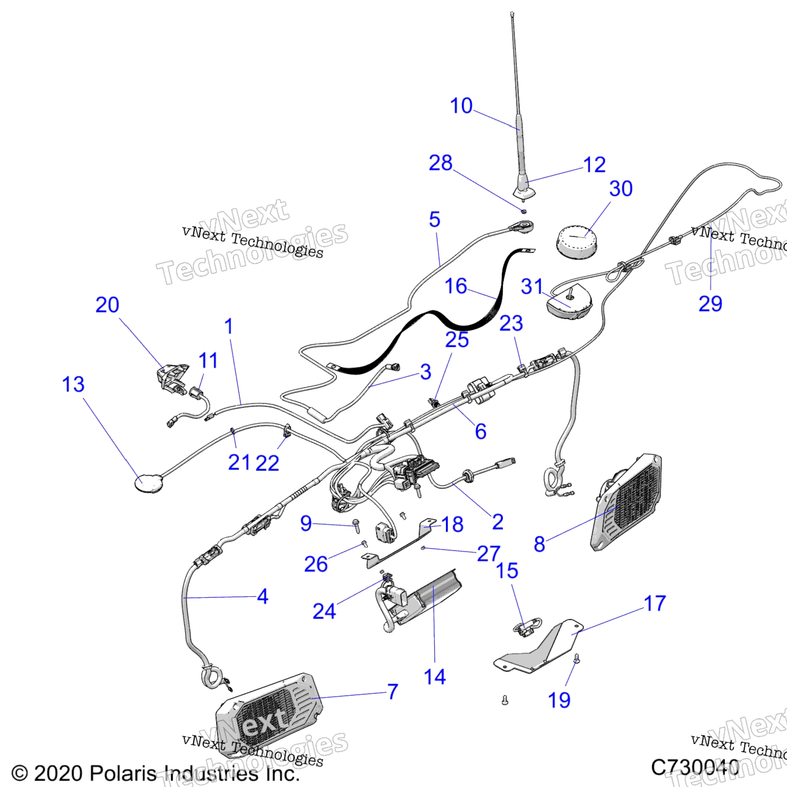 Electrical, панель Components, Ride Command